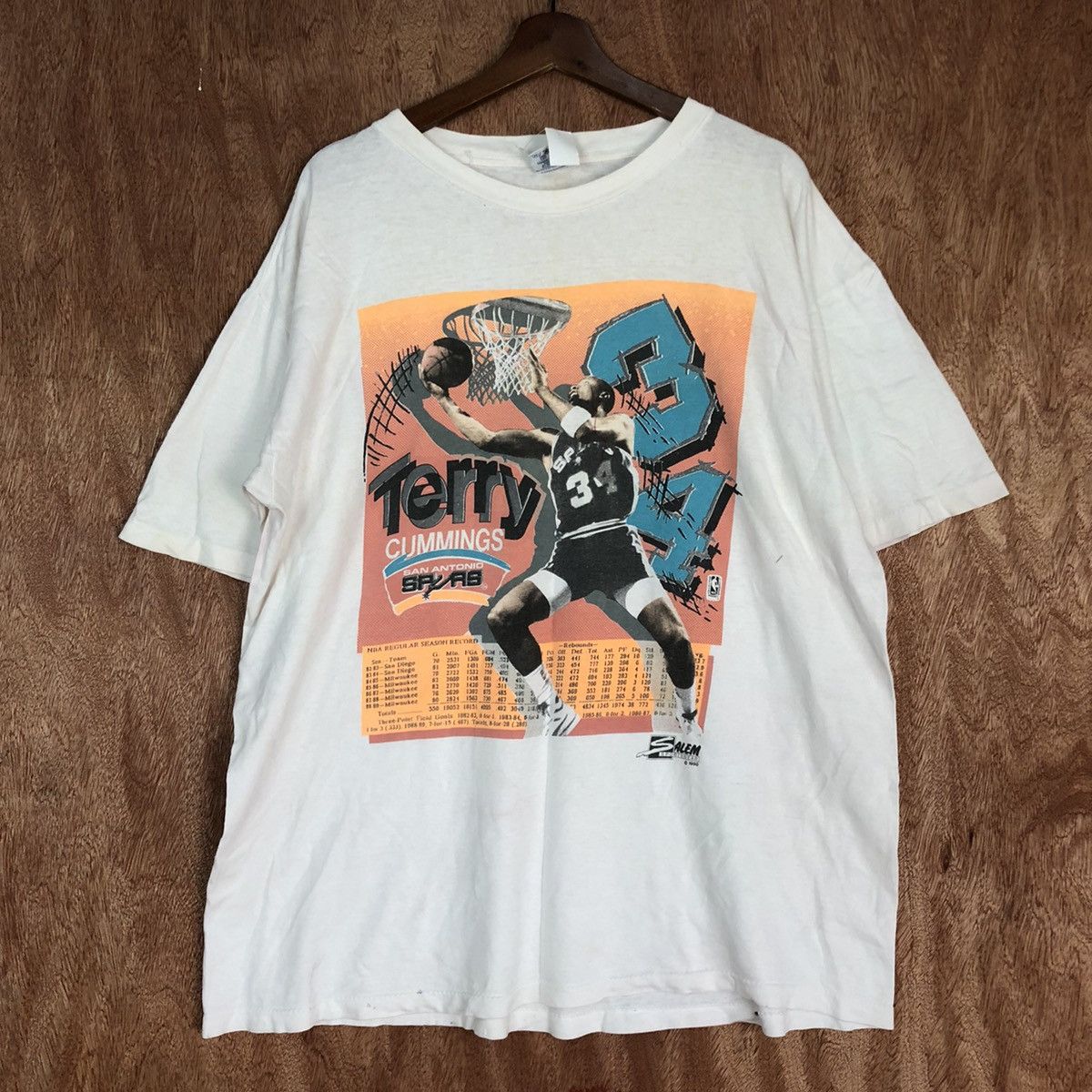 NBA Terry Cummings vintage NBA tee #1397DL Size US XL / EU 56 / 4 - 3 Thumbnail