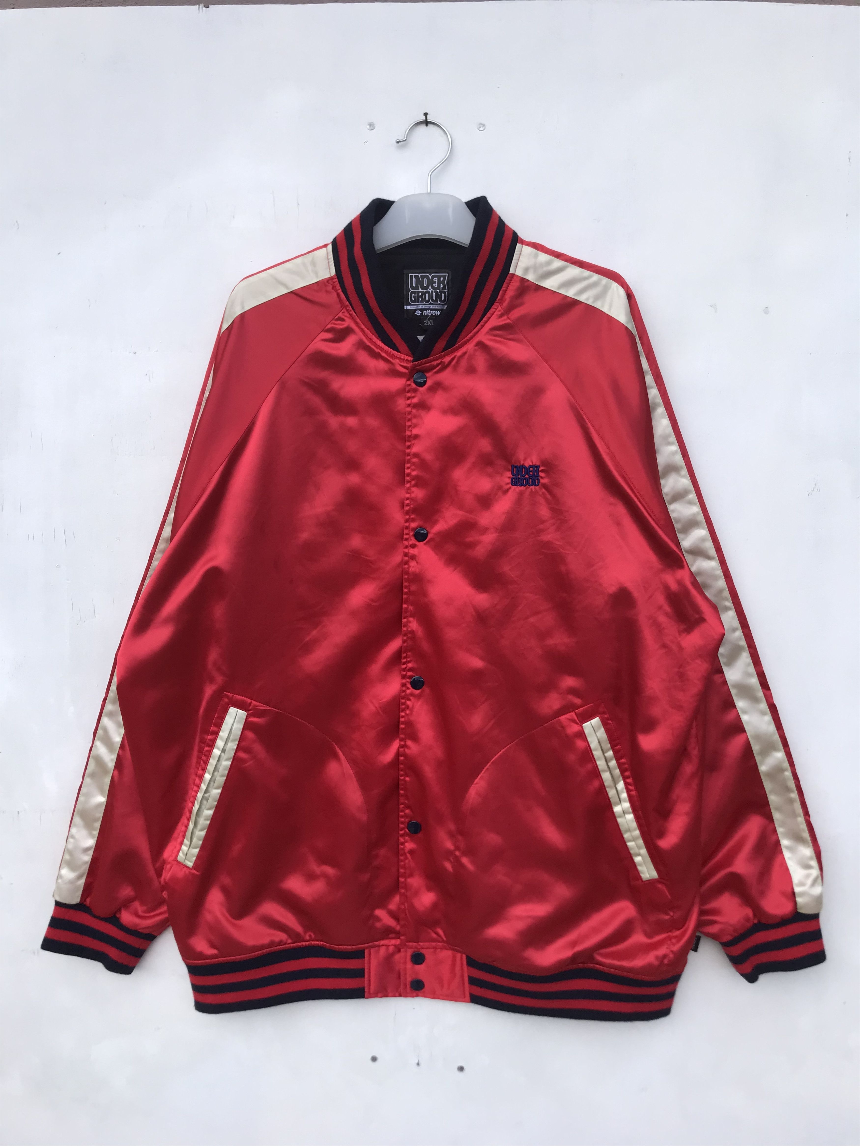 Japanese Brand UNDERGROUND NITROW BOMBER JACKET Size US XXL / EU 58 / 5 - 1 Thumbnail
