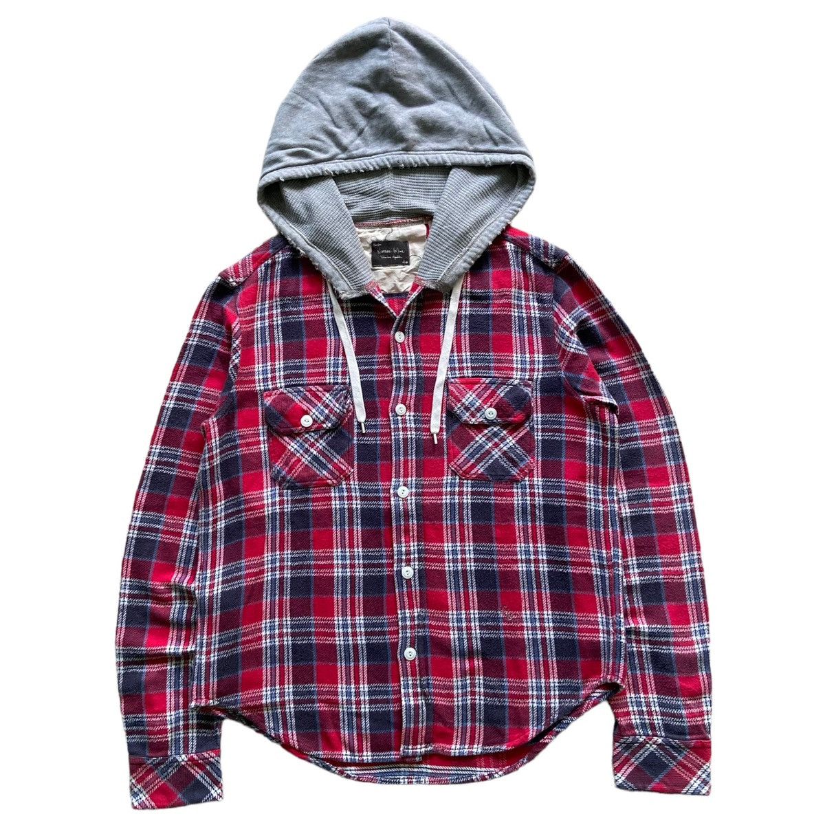 Hot number nine flannel hoodie