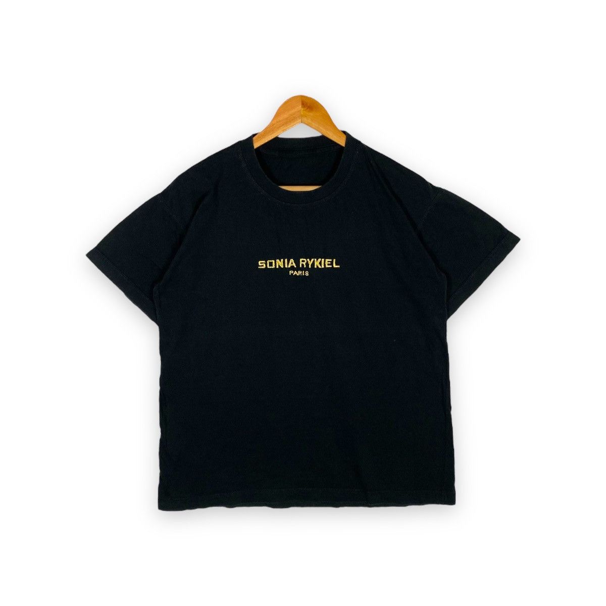 SONIA RYKIEL PARIS EMBROIDERED SPELLOUT T SHIRT