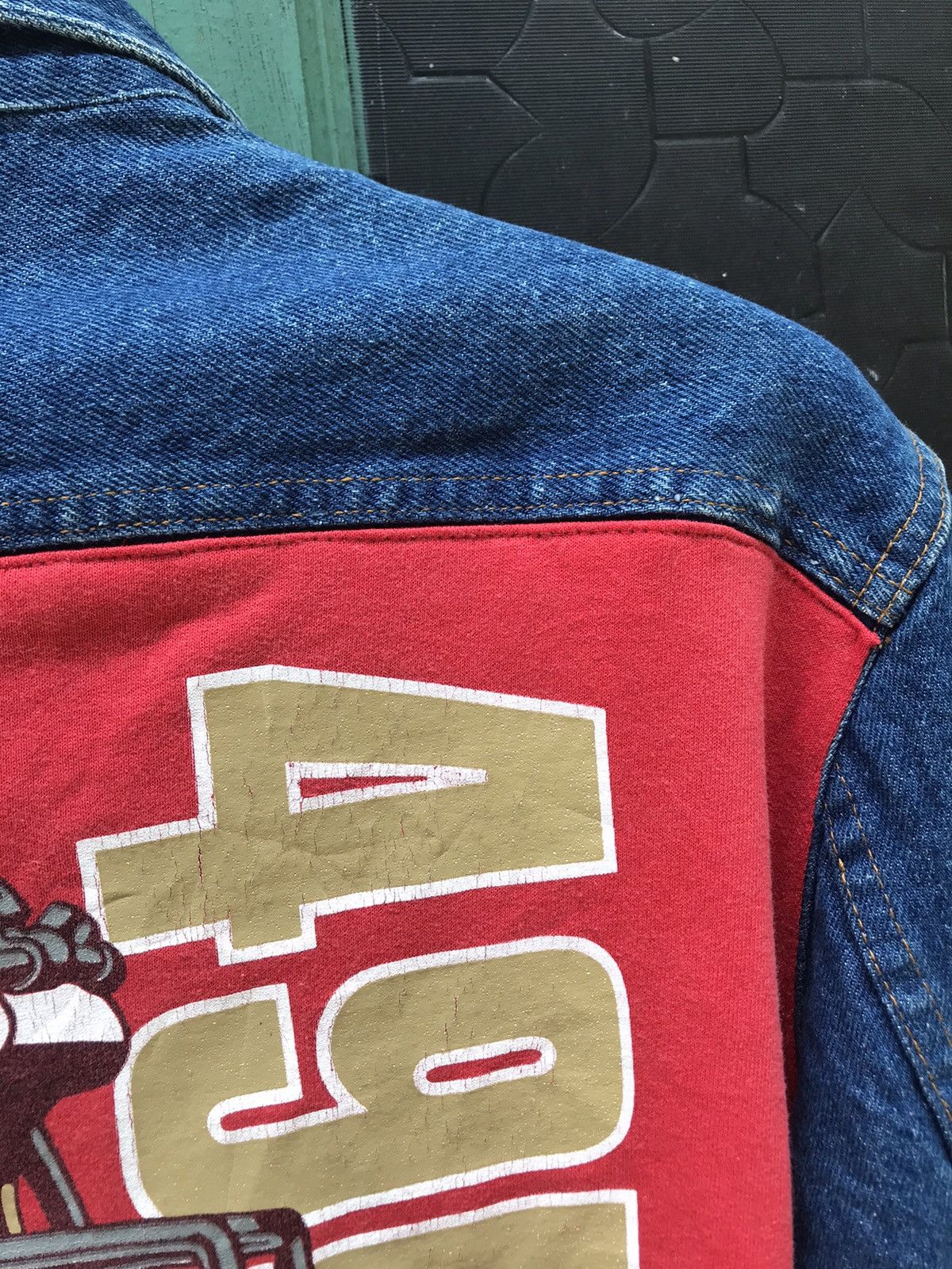 Dickies Vintage San Francisco 49ers Reconstructed Denim Jacket Size US M / EU 48-50 / 2 - 5 Thumbnail