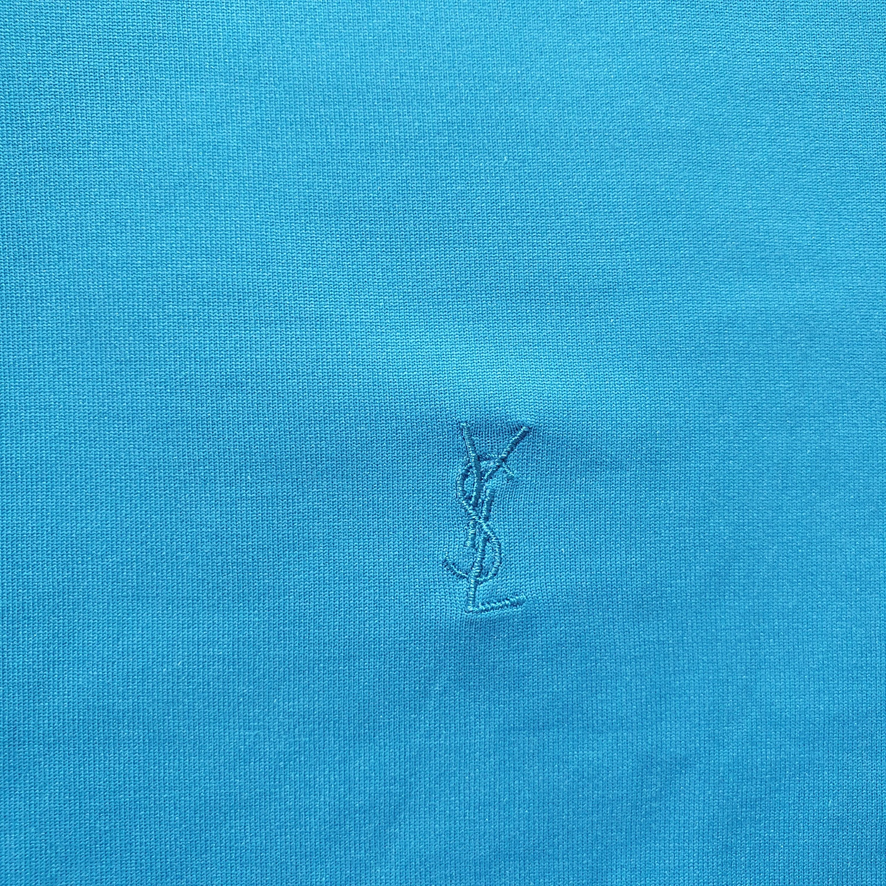 Vintage × Yves Saint Laurent Yves Saint Laurent YSL Cotton like SILK Polo tee shirt Size US M / EU 48-50 / 2 - 8 Thumbnail