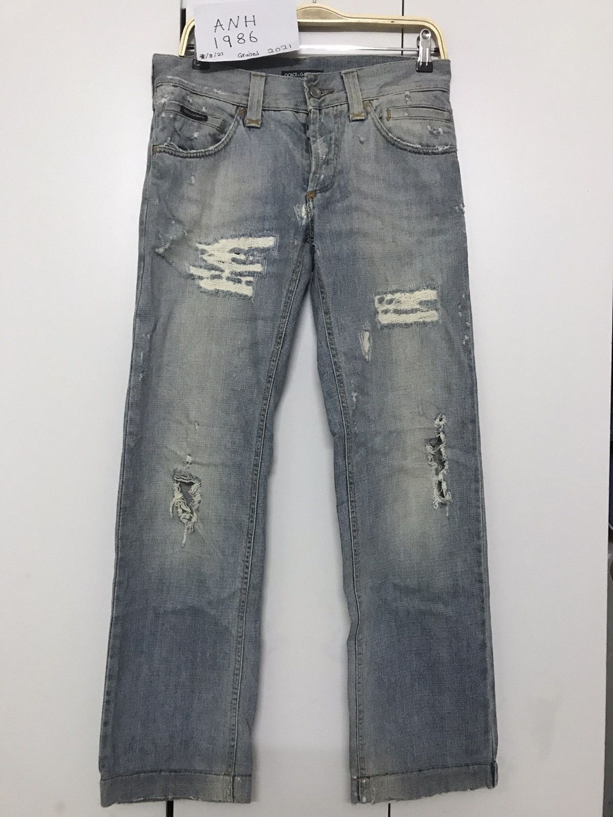 Dolce&gabbana distressed denim