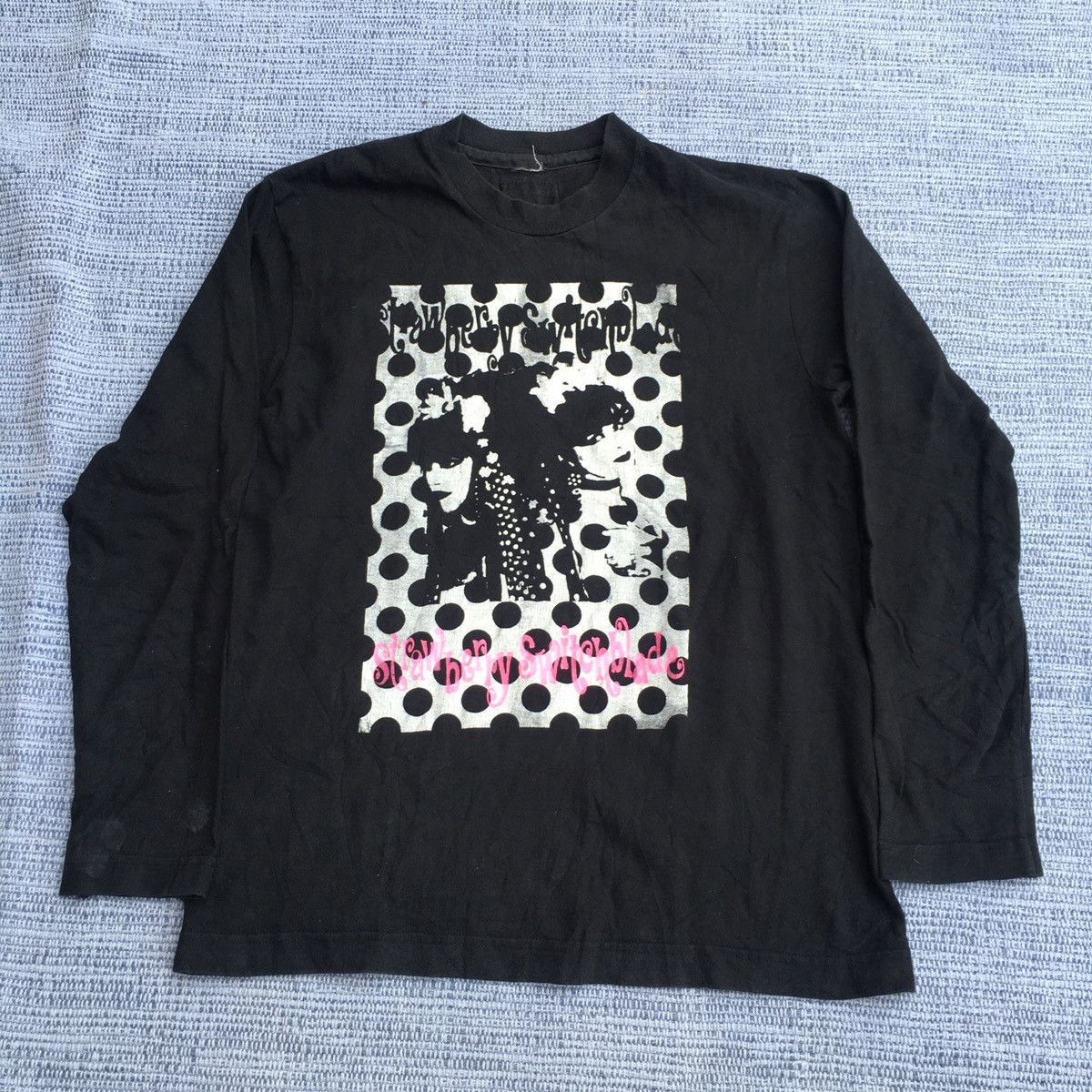 image of Vintage Sexy Dynamite X Strawberry Switchblade Tee in Black, Men's (Size Small)