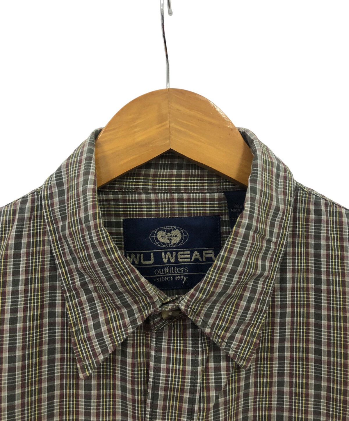 Vintage Vintage 90's Wu Wear checker shirt Size US L / EU 52-54 / 3 - 7 Thumbnail