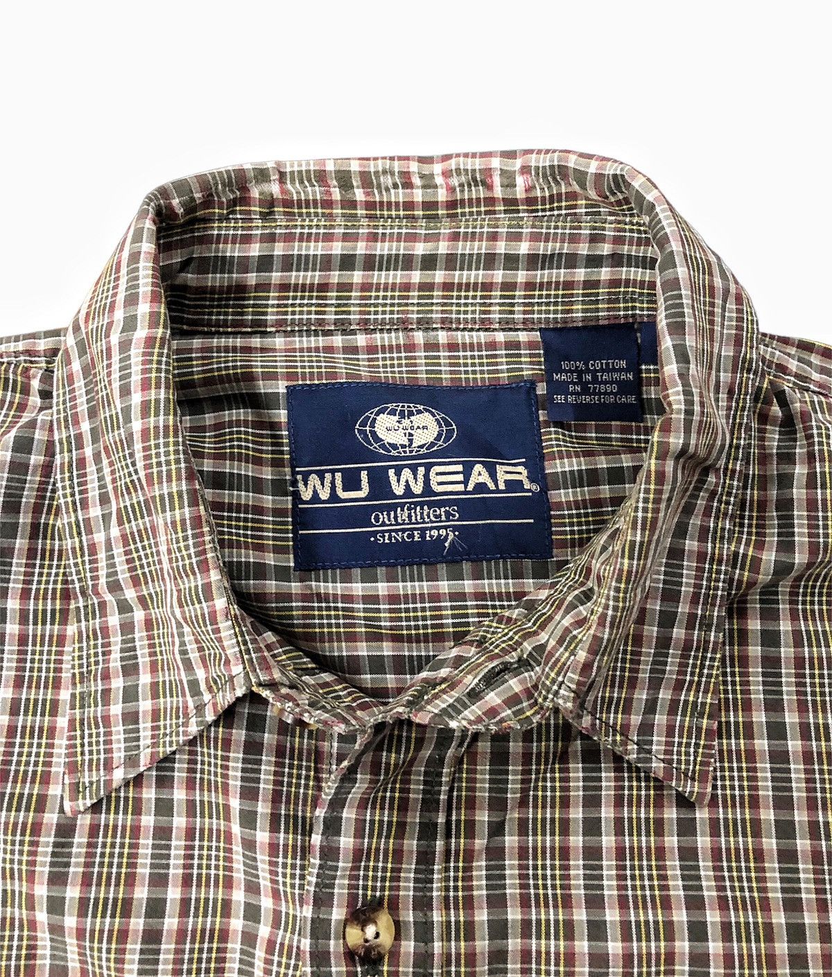 Vintage Vintage 90's Wu Wear checker shirt Size US L / EU 52-54 / 3 - 2 Thumbnail