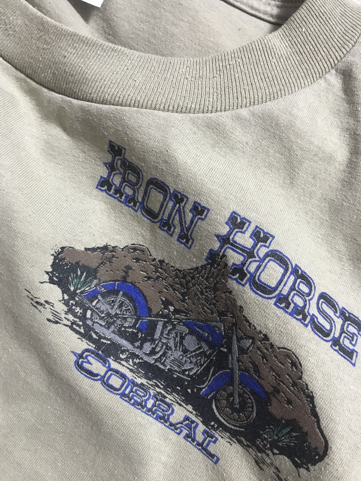 Vintage Vintage Harley Davidson Iron Horse t-shirt Size US XL / EU 56 / 4 - 5 Thumbnail