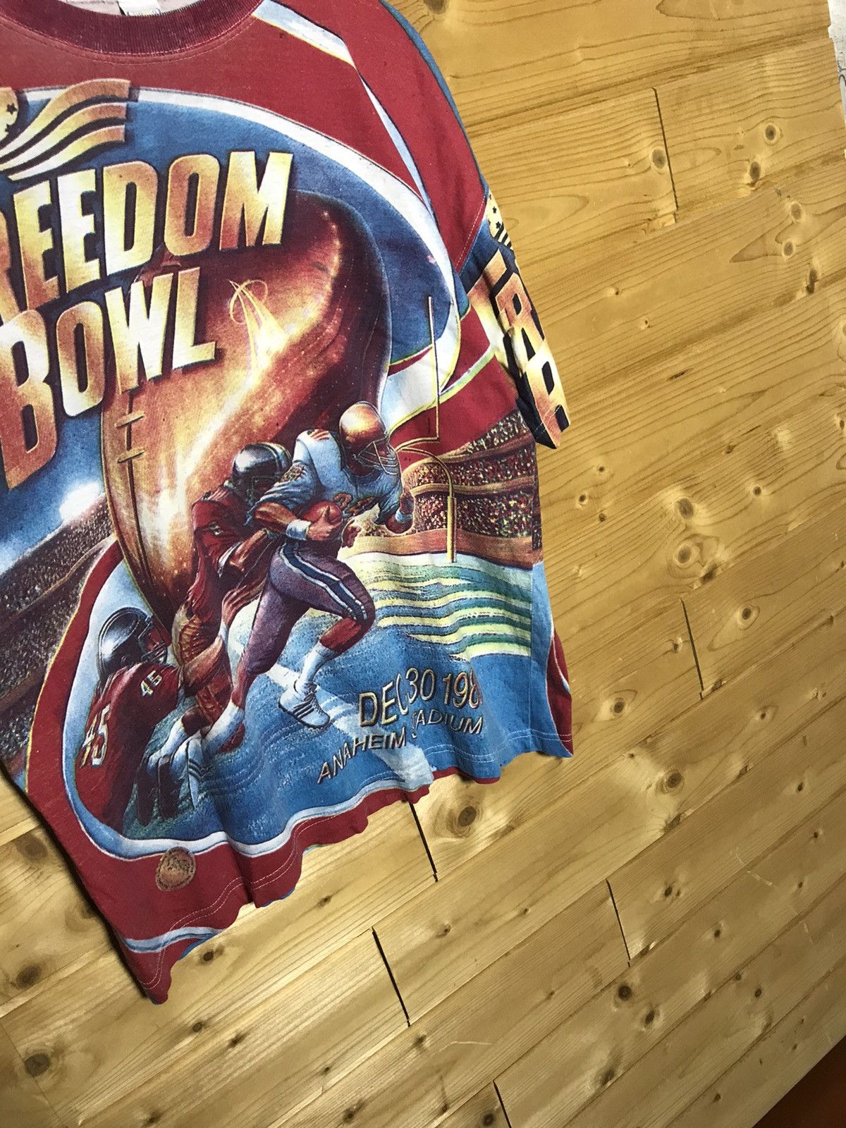 NFL Rare Vintage Freedom Bowl over print t-shirt Size US M / EU 48-50 / 2 - 3 Thumbnail