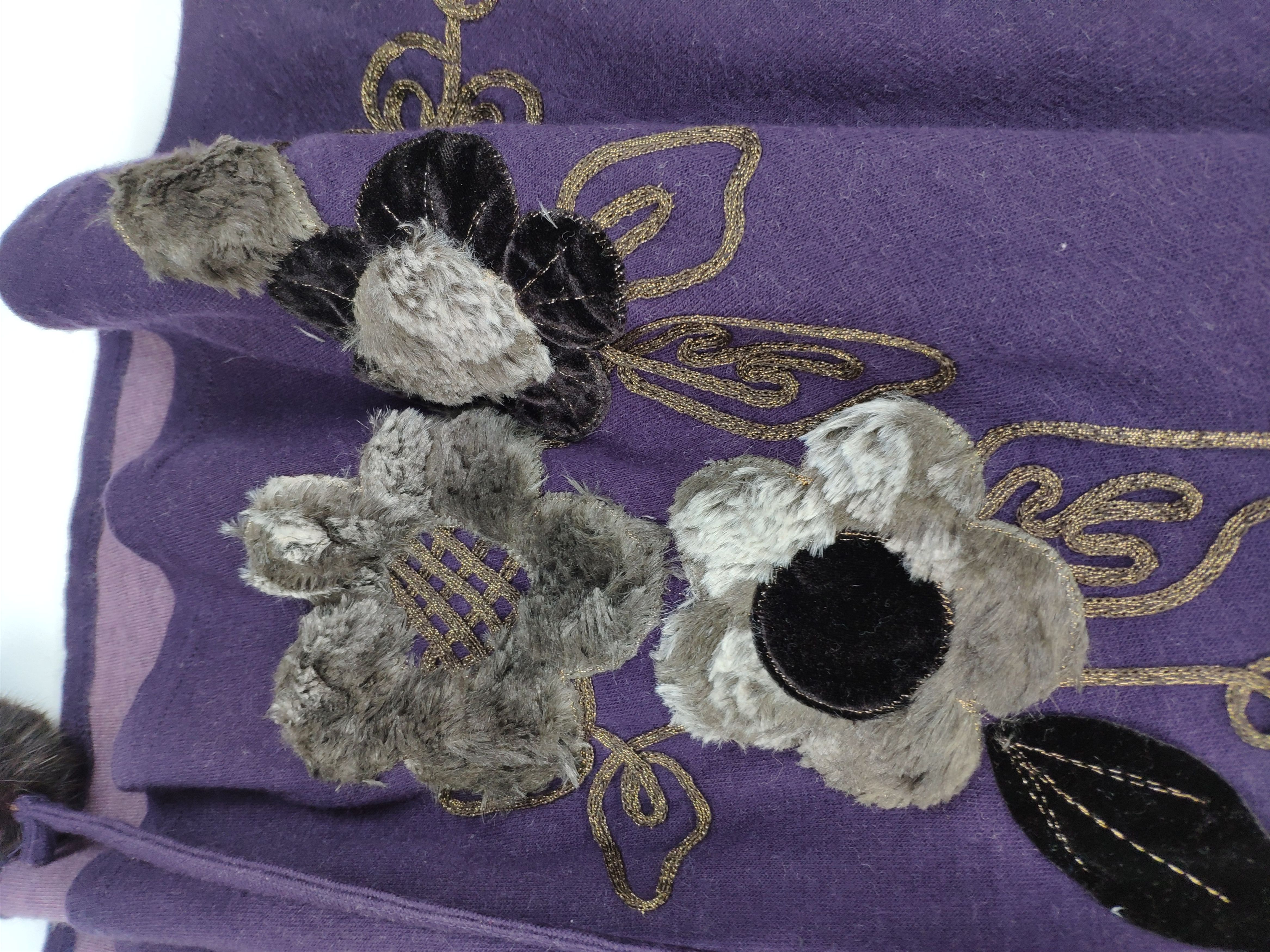 Japanese Brand Steal 💥 Vintage Japanese Brand Poncho Flower Motif Size ONE SIZE - 6 Thumbnail