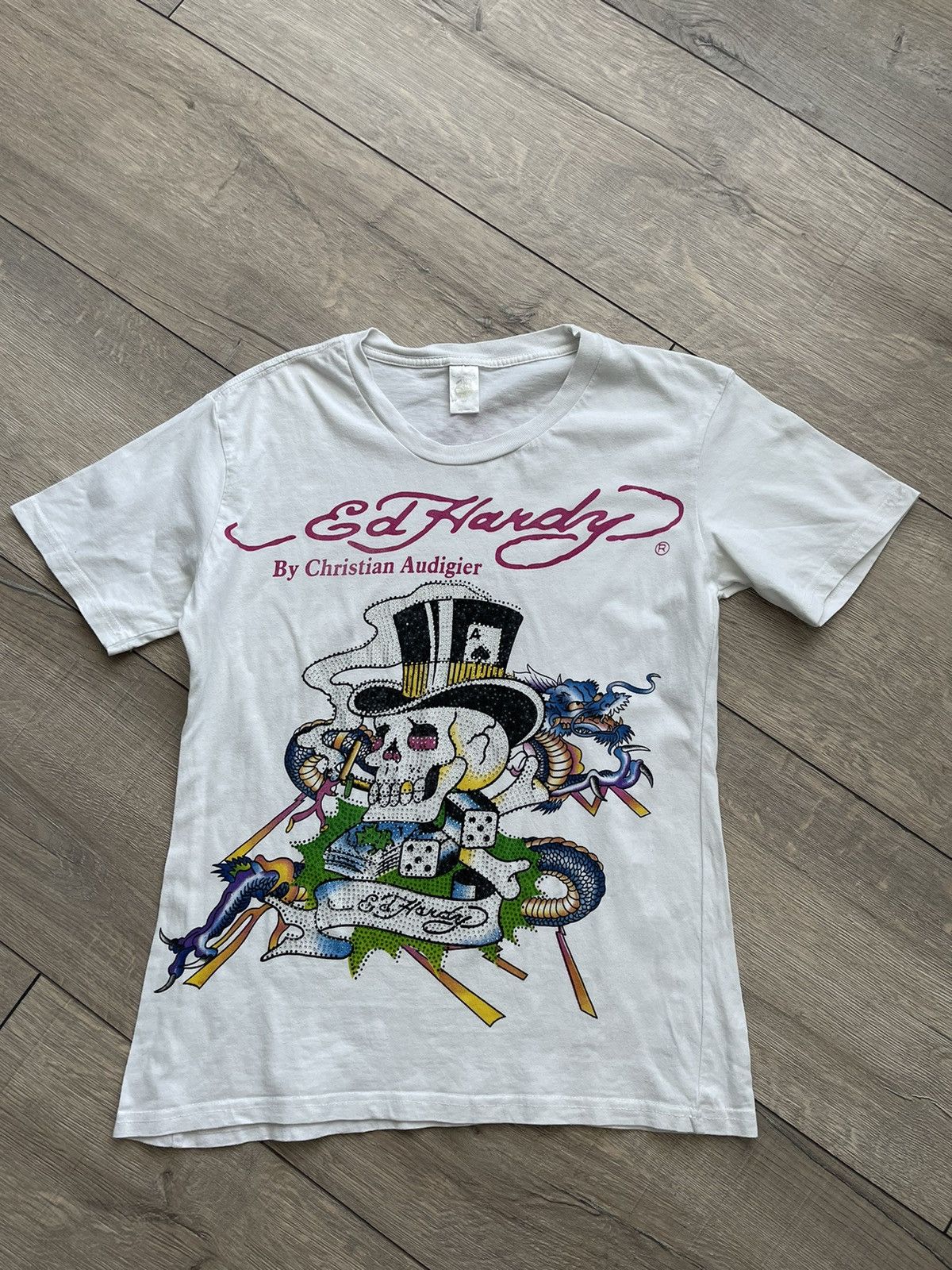 Ed Hardy Ed Hardy T-Shirt Big Logo Size M Made in USA Size US M / EU 48-50 / 2 - 1 Thumbnail