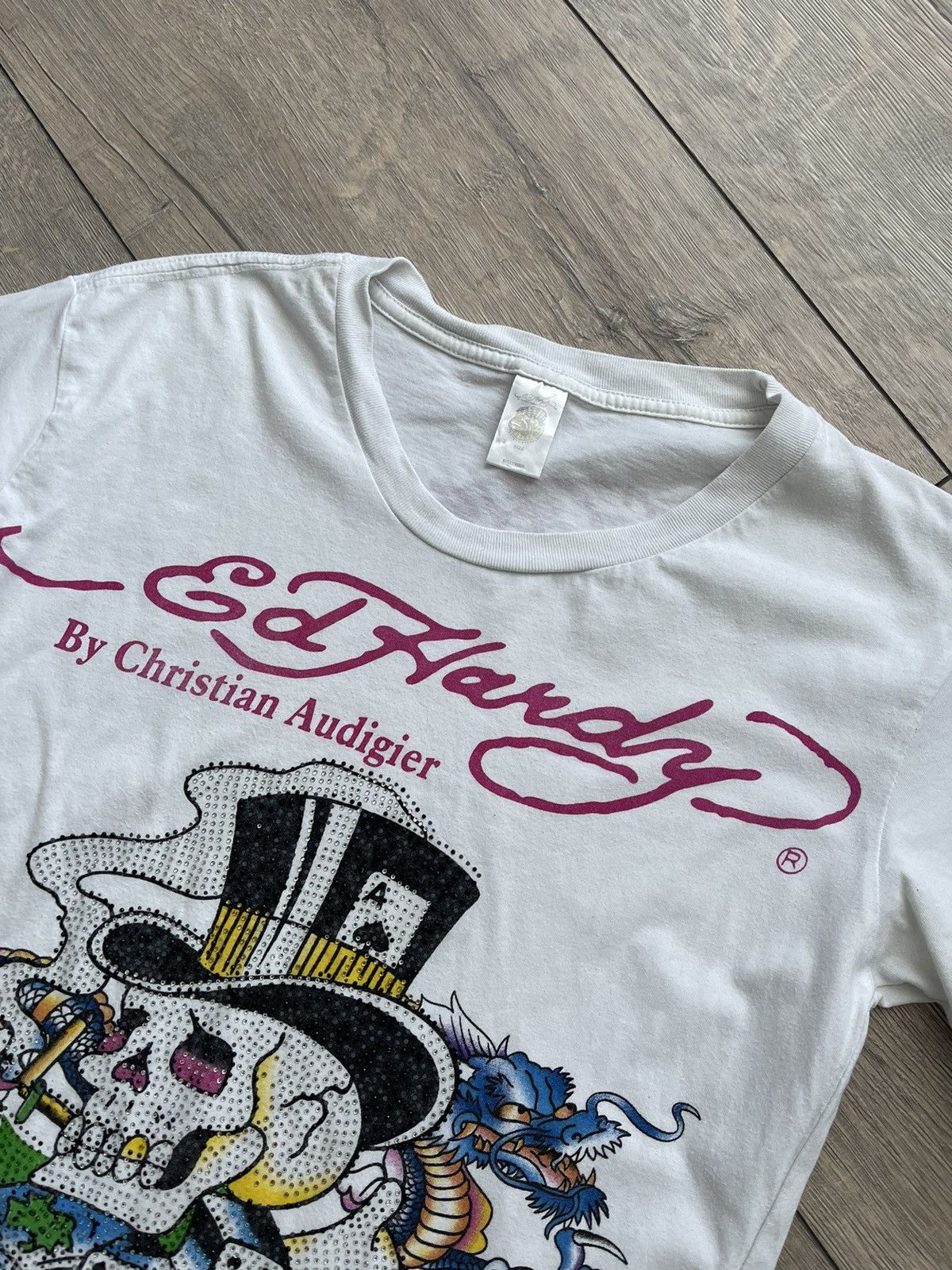 Ed Hardy Ed Hardy T-Shirt Big Logo Size M Made in USA Size US M / EU 48-50 / 2 - 2 Thumbnail