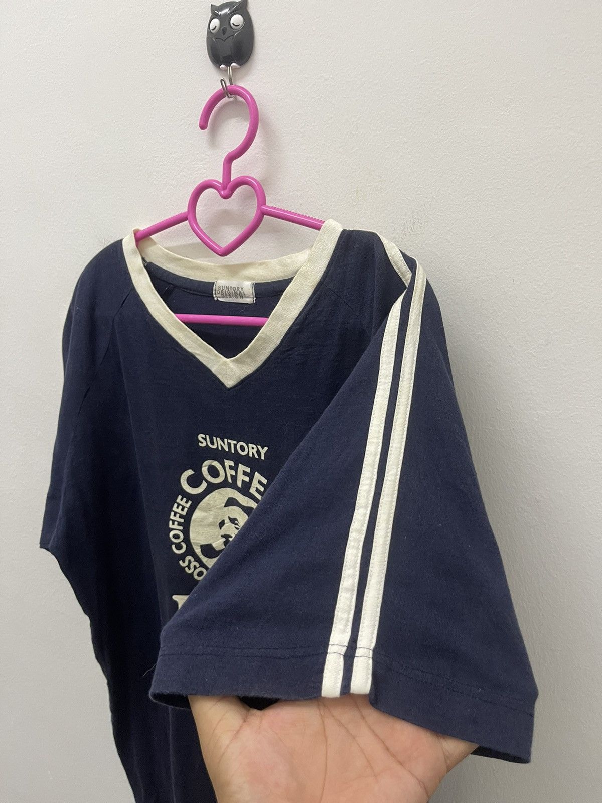 Japanese Brand Rare Vintage SUNTORY BOSS COFFEE Spell Out Big Logo Tee Size US M / EU 48-50 / 2 - 3 Thumbnail