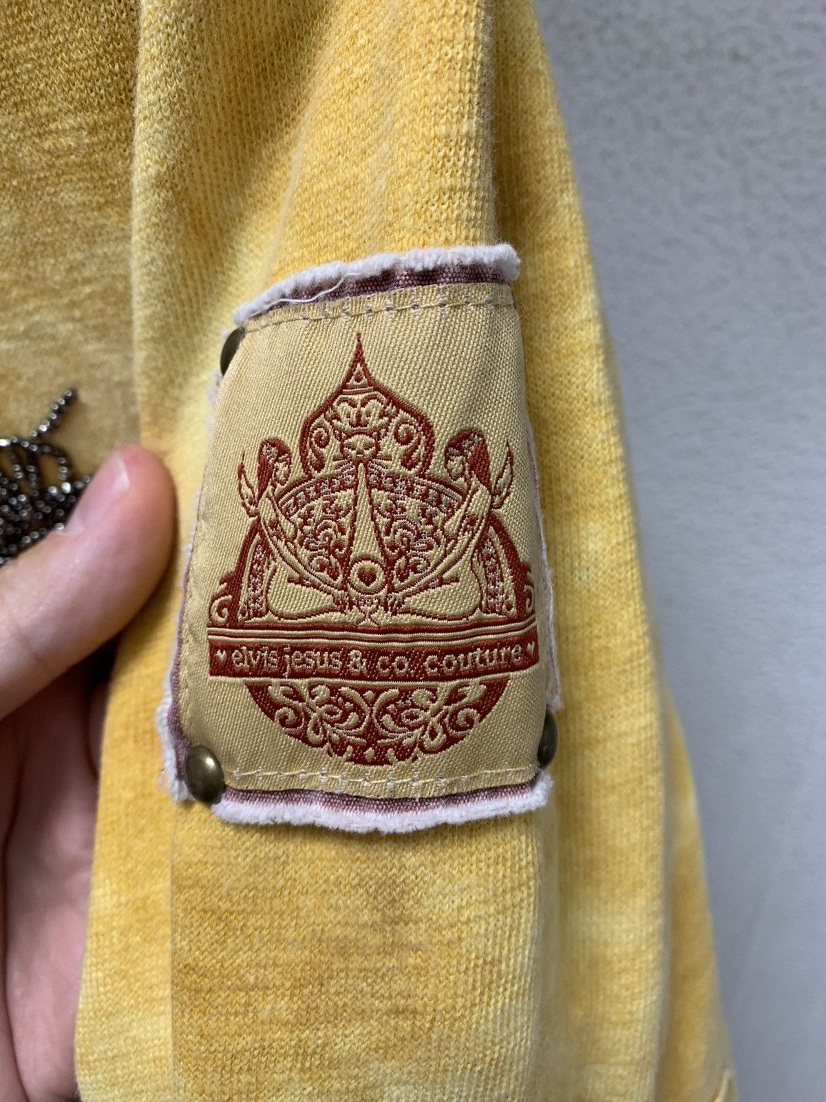 Other Elvis Jesus Couture yellow zip hoodie vintage L s Size US L / EU 52-54 / 3 - 6 Thumbnail