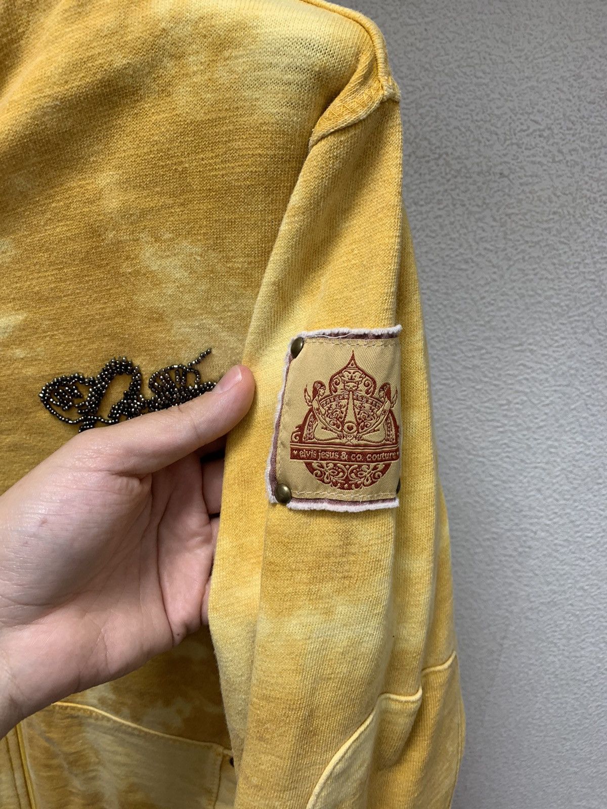 Other Elvis Jesus Couture yellow zip hoodie vintage L s Size US L / EU 52-54 / 3 - 7 Thumbnail