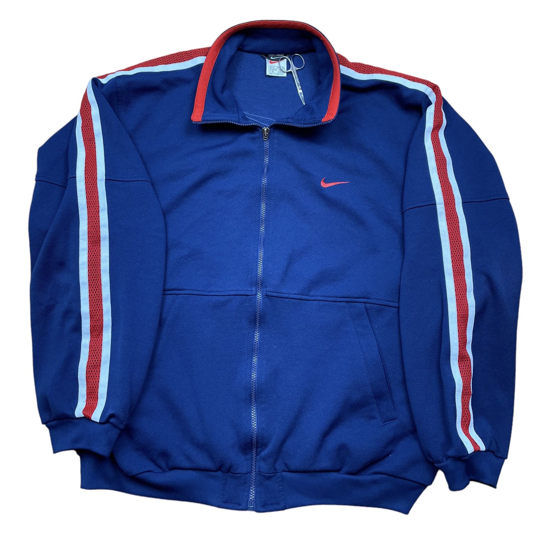 Nike × Vintage Vintage Nike Track Top Jacket Swoosh Y2k Hype Rare Size US XL / EU 56 / 4 - 1 Thumbnail