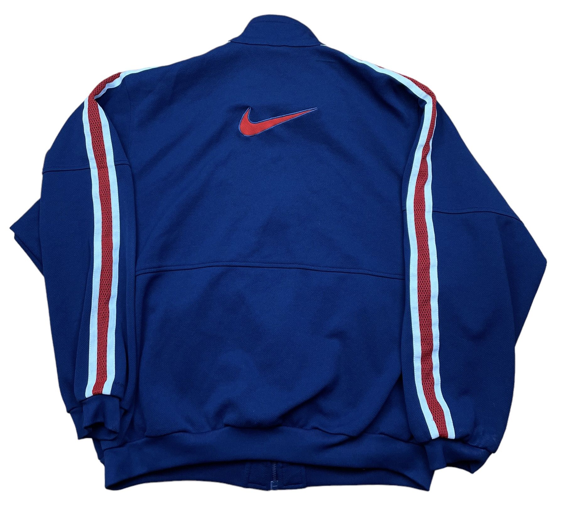 Nike × Vintage Vintage Nike Track Top Jacket Swoosh Y2k Hype Rare Size US XL / EU 56 / 4 - 2 Thumbnail
