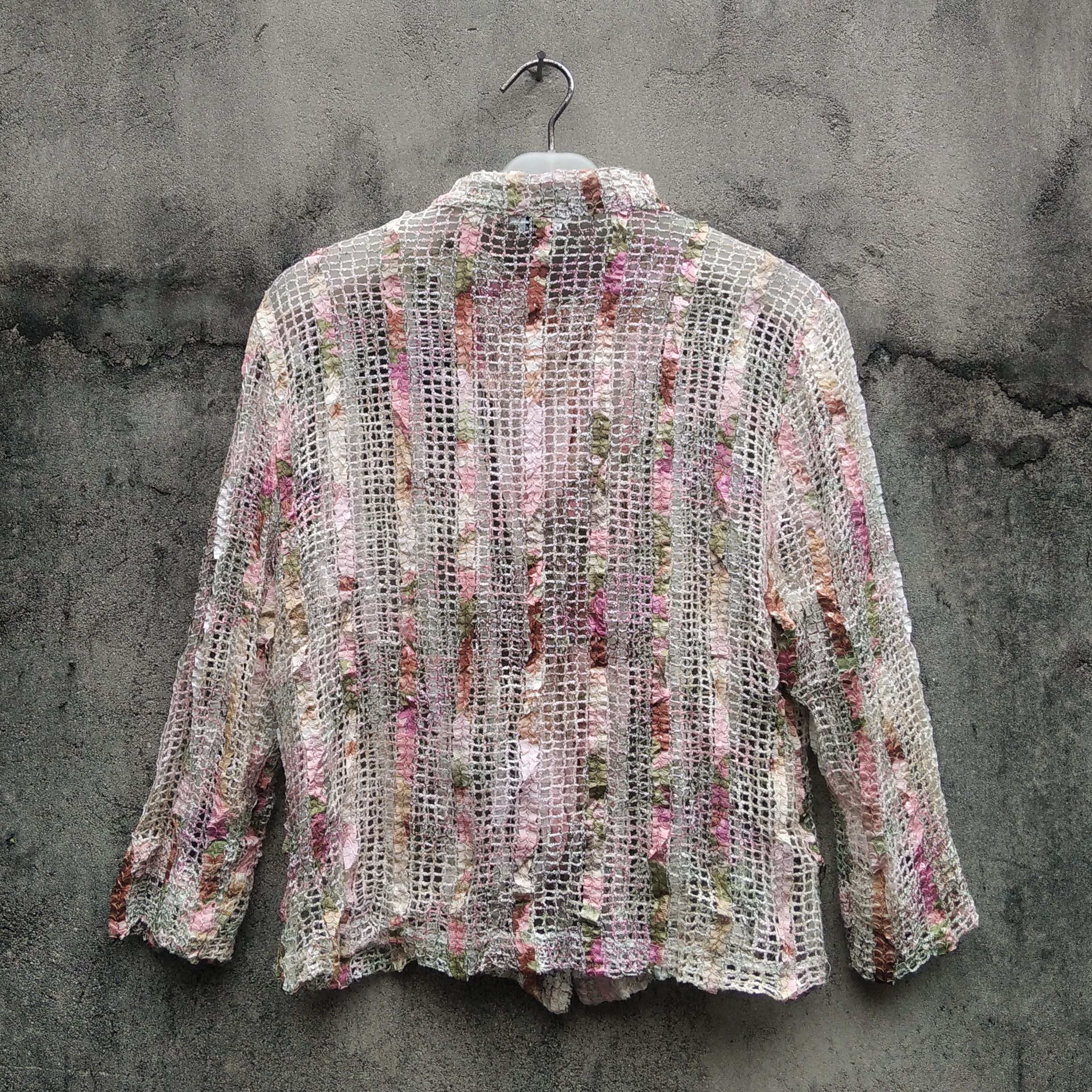 Vintage 90's LAFON 27 Japanese Brand Mesh Longsleeve