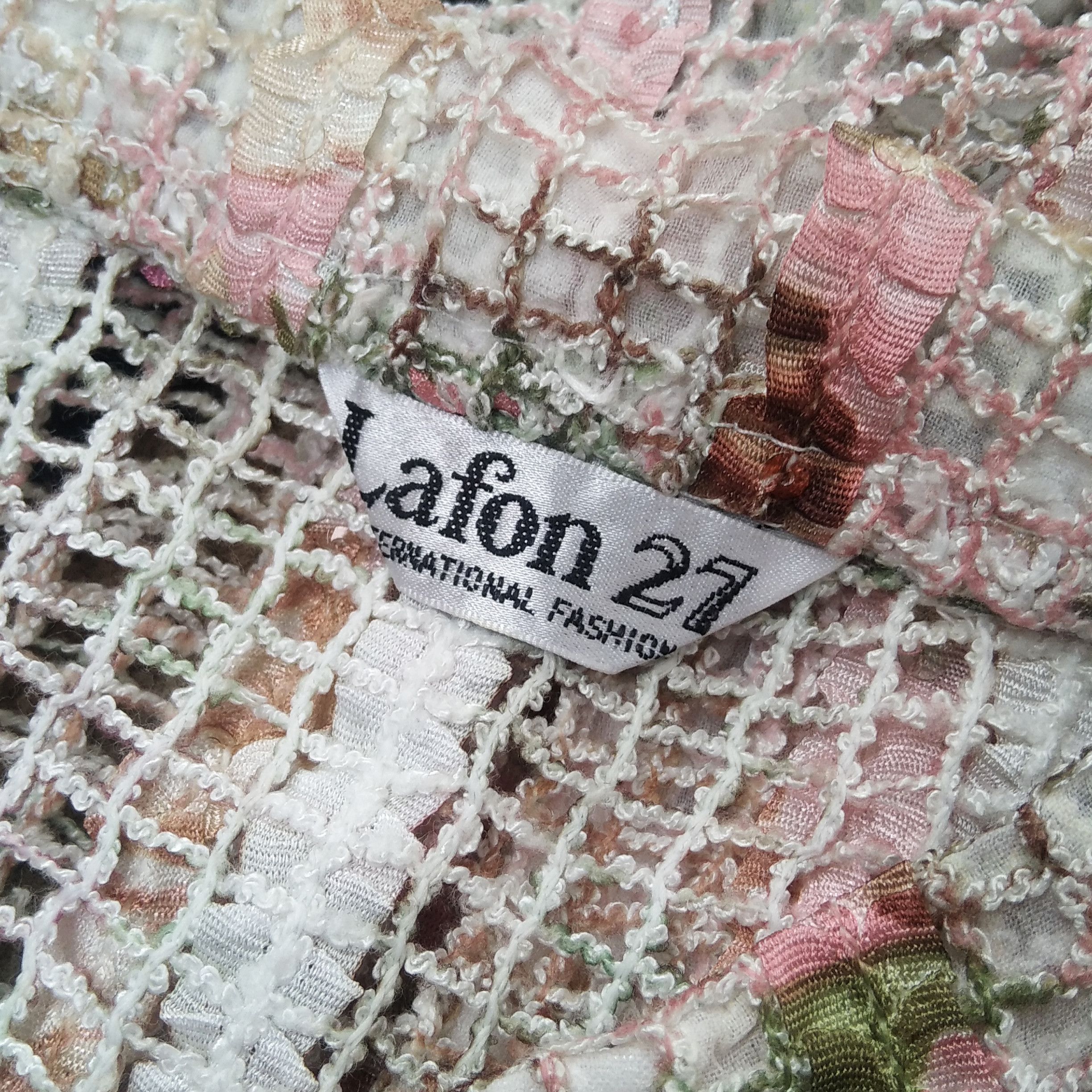 Vintage 90's LAFON 27 Japanese Brand Mesh Longsleeve
