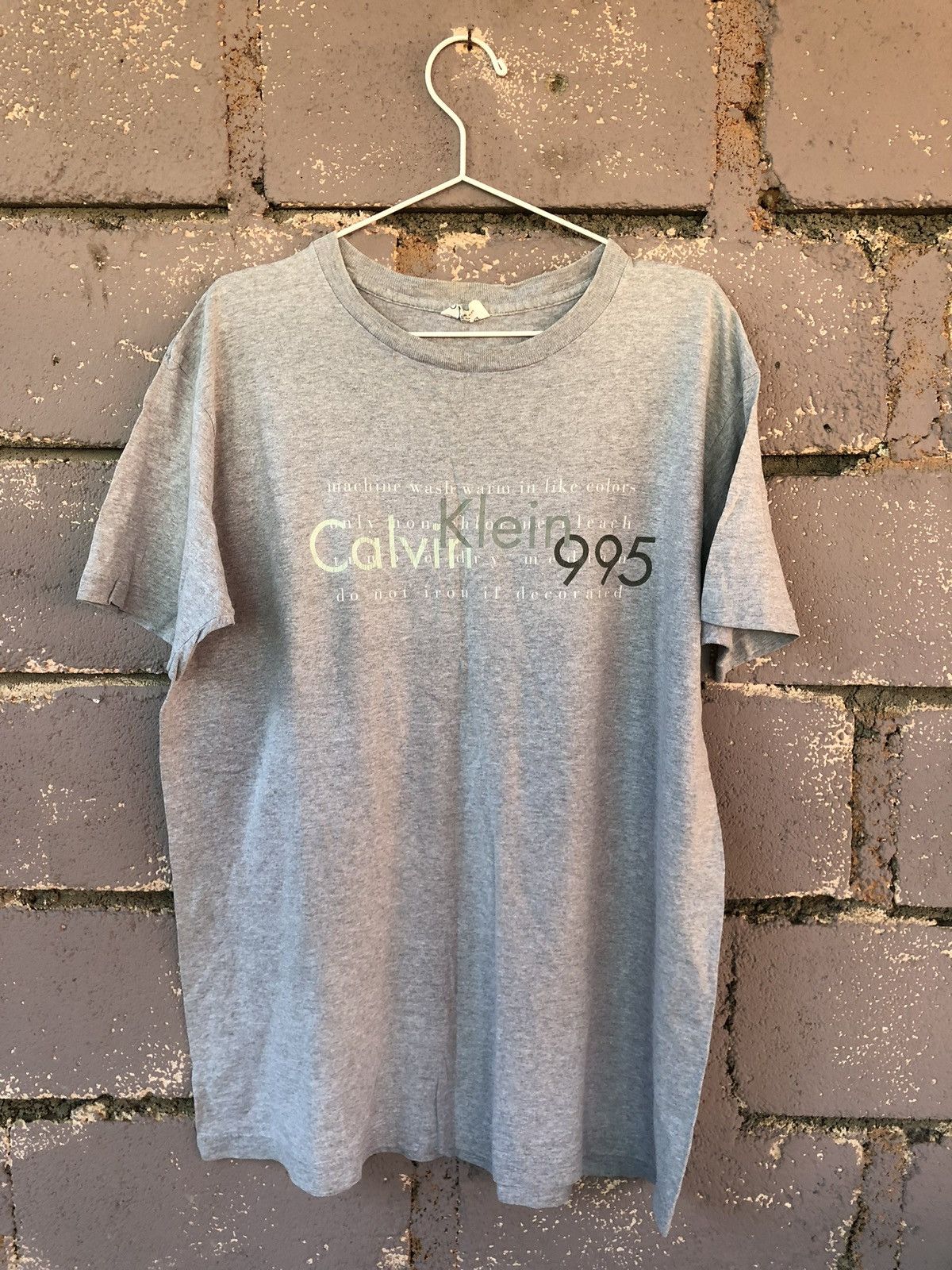 Calvin Klein Rare 90s Vintage CALVIN KLEIN CK Spell Out Big Logo Shirt Size US L / EU 52-54 / 3 - 1 Thumbnail