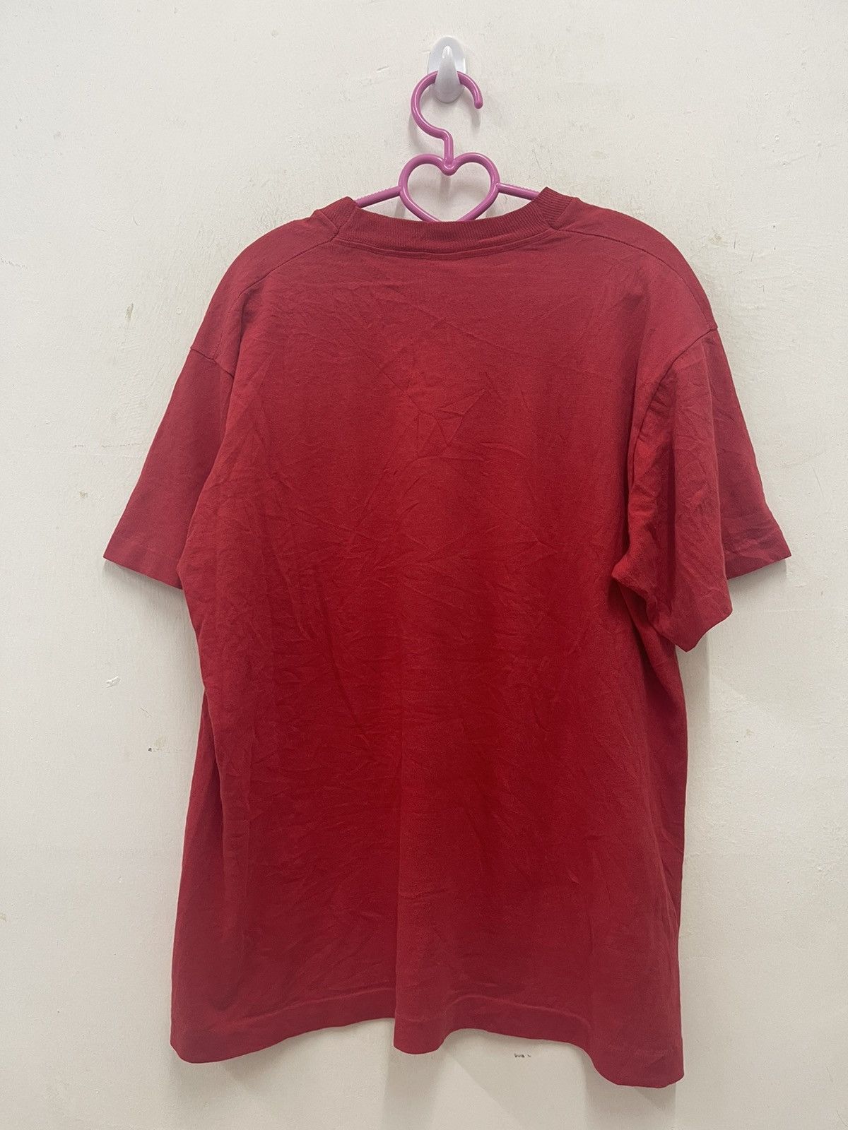 Fruit Of The Loom Vintage Fruit of The Loom RED Plain Tee Size US M / EU 48-50 / 2 - 4 Thumbnail