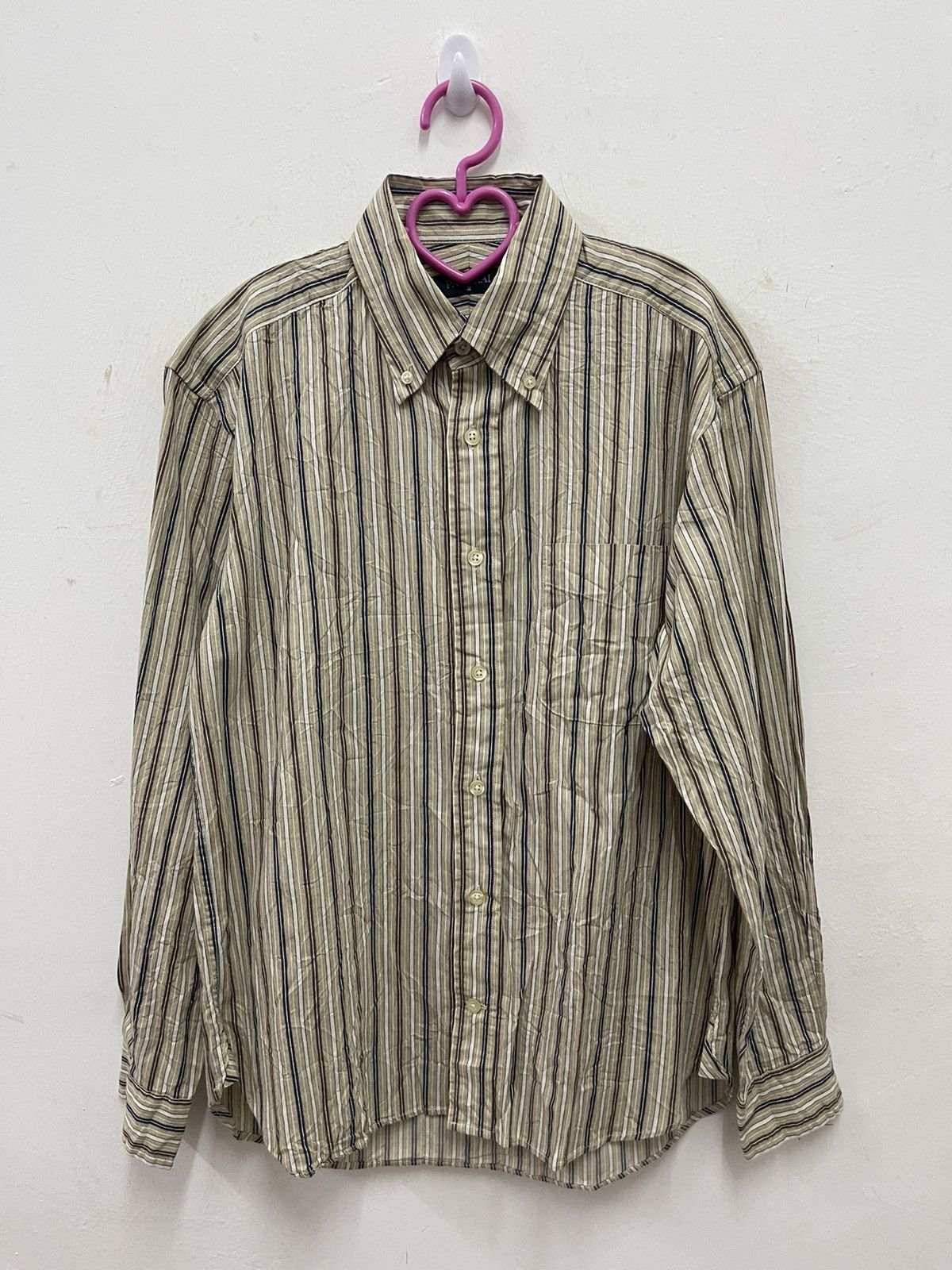 Panerai Rare Vintage PANERAI Striped Button Up Shirt Size US M / EU 48-50 / 2 - 1 Thumbnail
