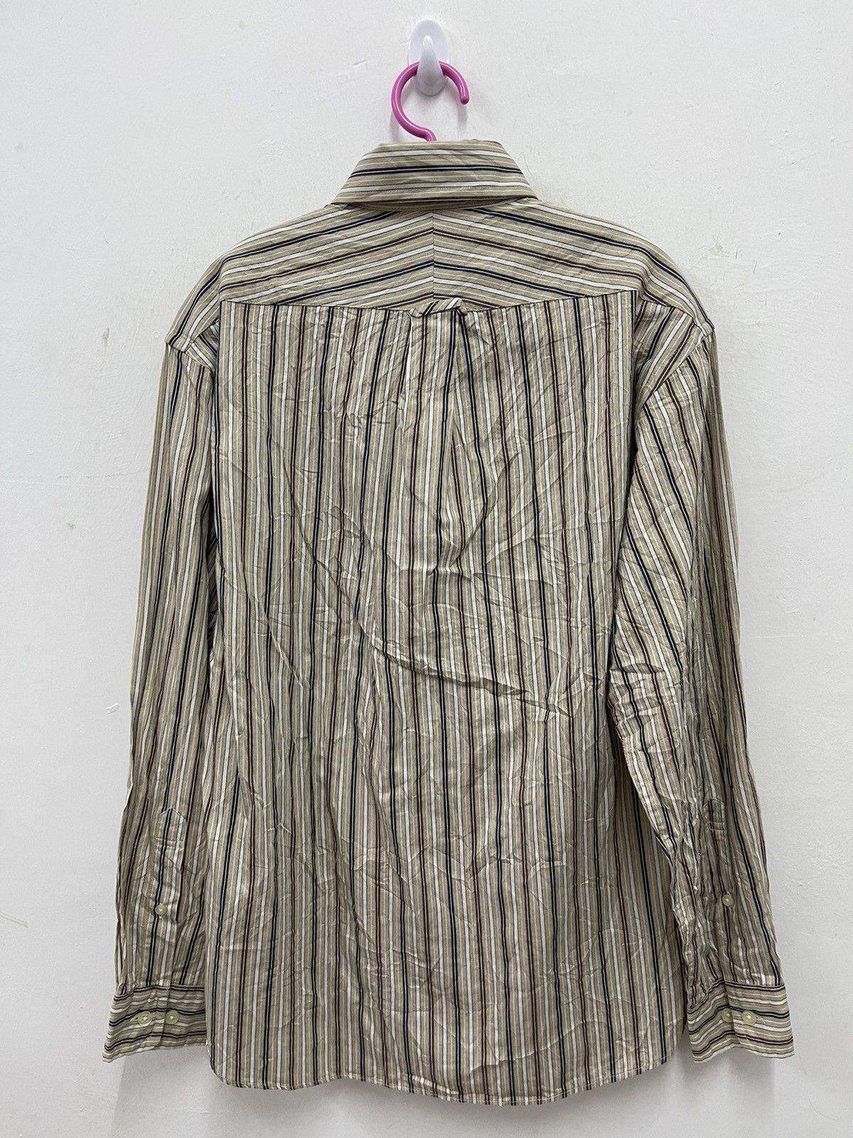Panerai Rare Vintage PANERAI Striped Button Up Shirt Size US M / EU 48-50 / 2 - 5 Thumbnail