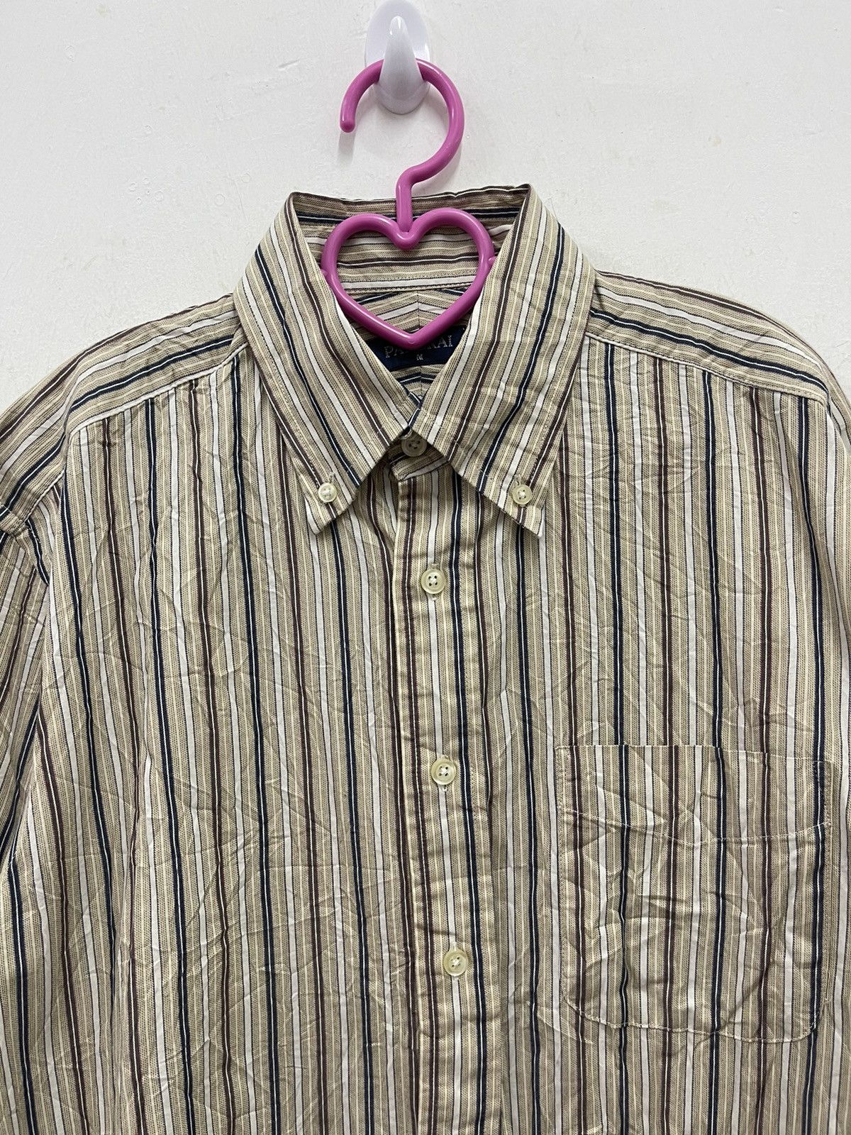 Panerai Rare Vintage PANERAI Striped Button Up Shirt Size US M / EU 48-50 / 2 - 2 Thumbnail
