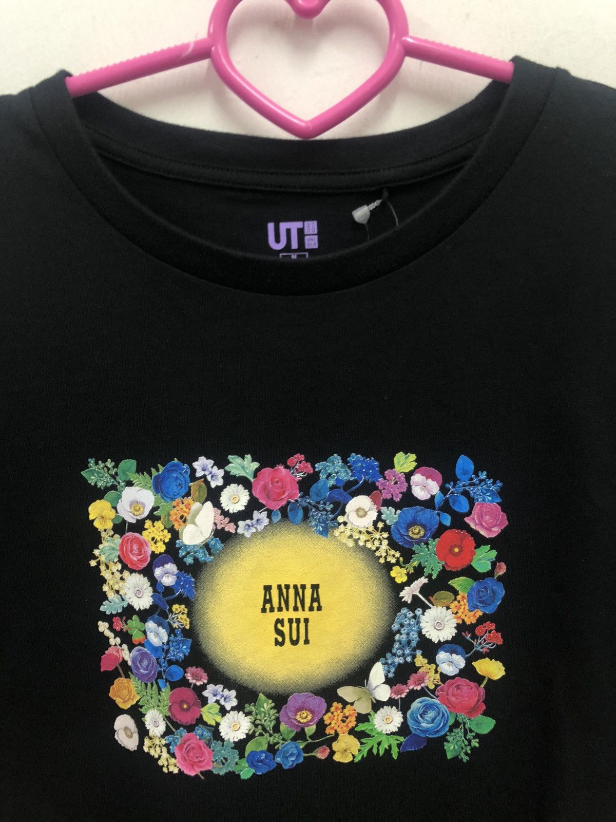 Anna Sui Rare ANNA SUI x Uniqlo Spell Out Floral Shirt Size US M / EU 48-50 / 2 - 2 Thumbnail