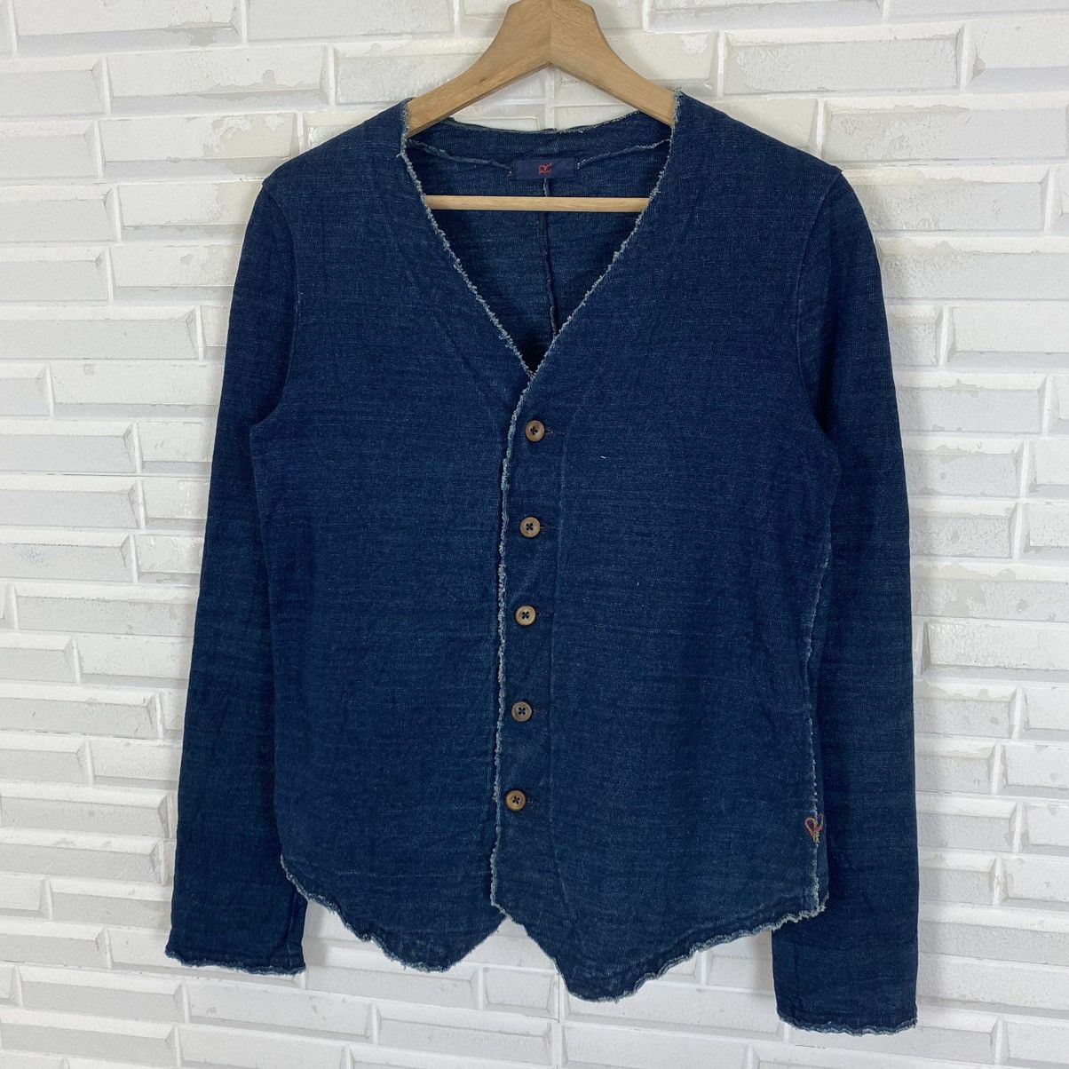 45rpm × Japanese Brand "R" by 45 Rpm cardigan style indigo jacket Size US S / EU 44-46 / 1 - 4 Thumbnail