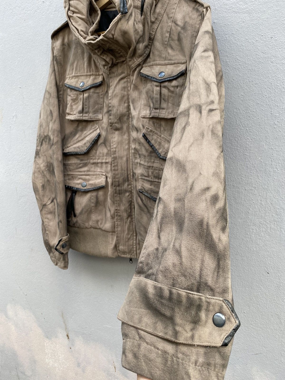 Japanese Brand 💥Japanese Brand Survival Jacket Bleach Distress Design Size US M / EU 48-50 / 2 - 7 Thumbnail