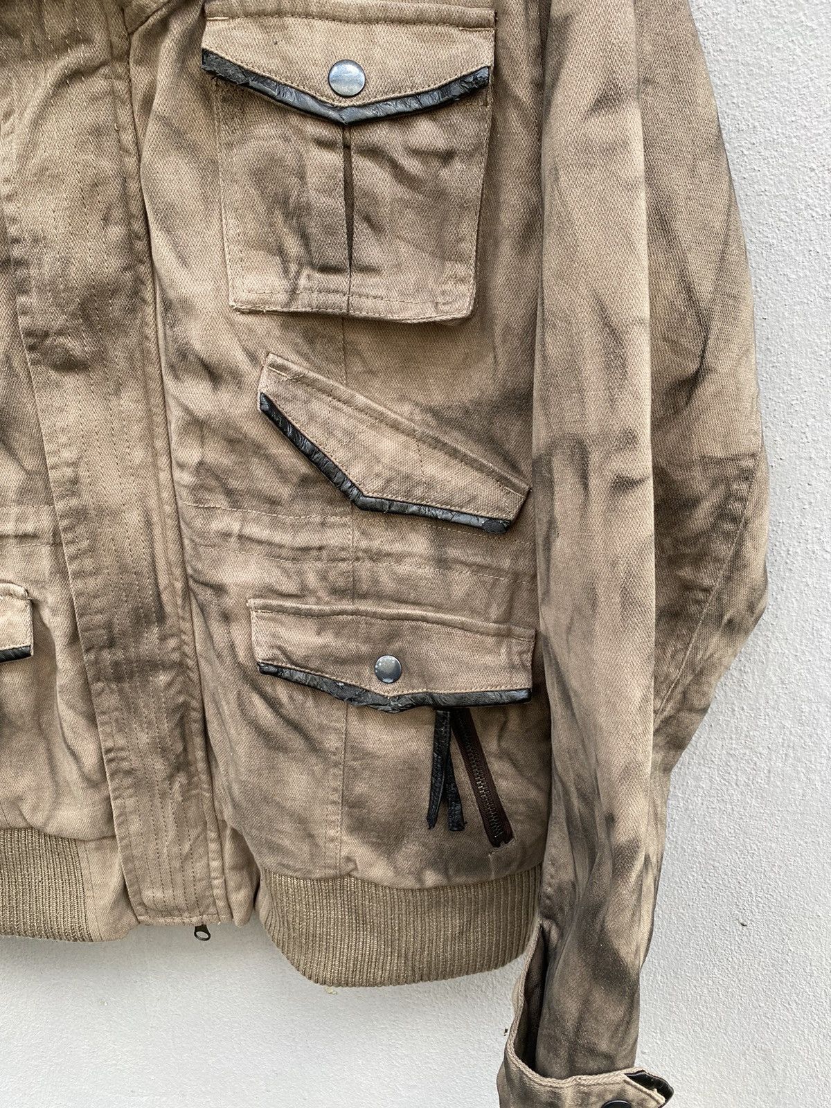 Japanese Brand 💥Japanese Brand Survival Jacket Bleach Distress Design Size US M / EU 48-50 / 2 - 6 Thumbnail