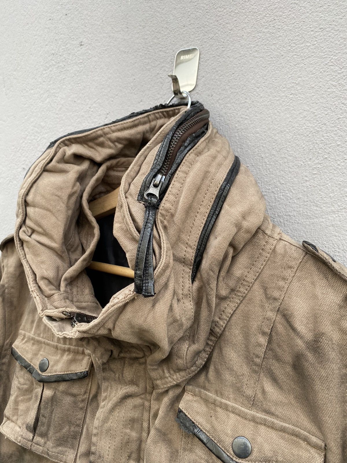 Japanese Brand 💥Japanese Brand Survival Jacket Bleach Distress Design Size US M / EU 48-50 / 2 - 8 Thumbnail