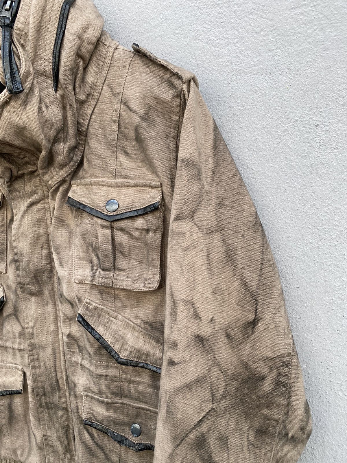 Japanese Brand 💥Japanese Brand Survival Jacket Bleach Distress Design Size US M / EU 48-50 / 2 - 2 Thumbnail