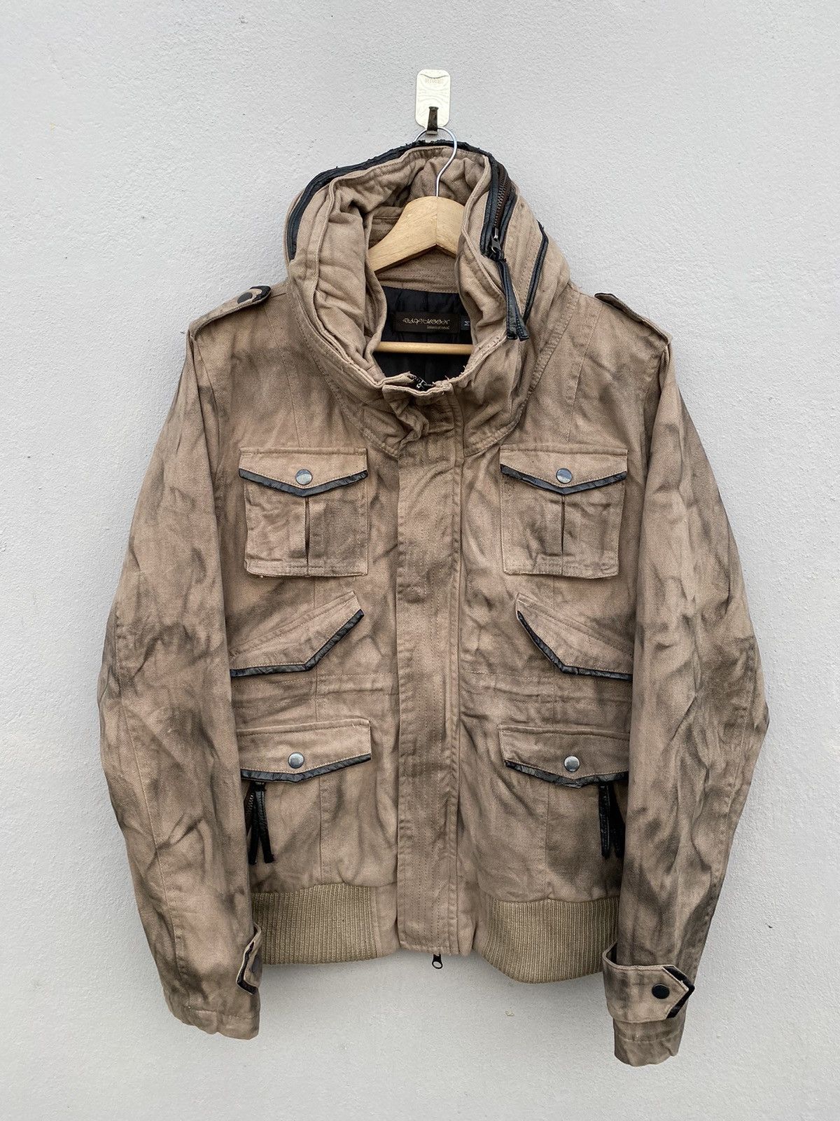 Japanese Brand 💥Japanese Brand Survival Jacket Bleach Distress Design Size US M / EU 48-50 / 2 - 1 Thumbnail