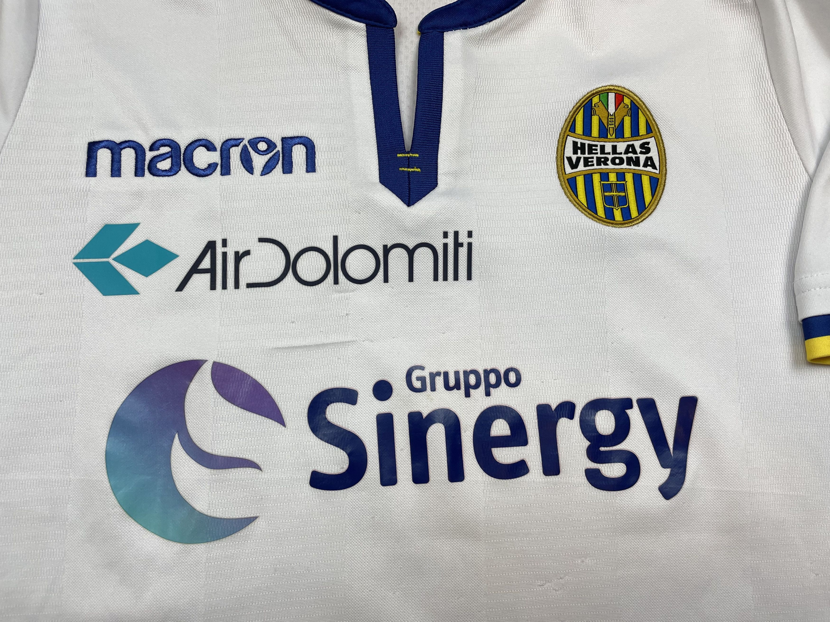 Macron Hellas Verona Football shirt Soccer Y2K Sport Hype Tee Size US S / EU 44-46 / 1 - 3 Thumbnail