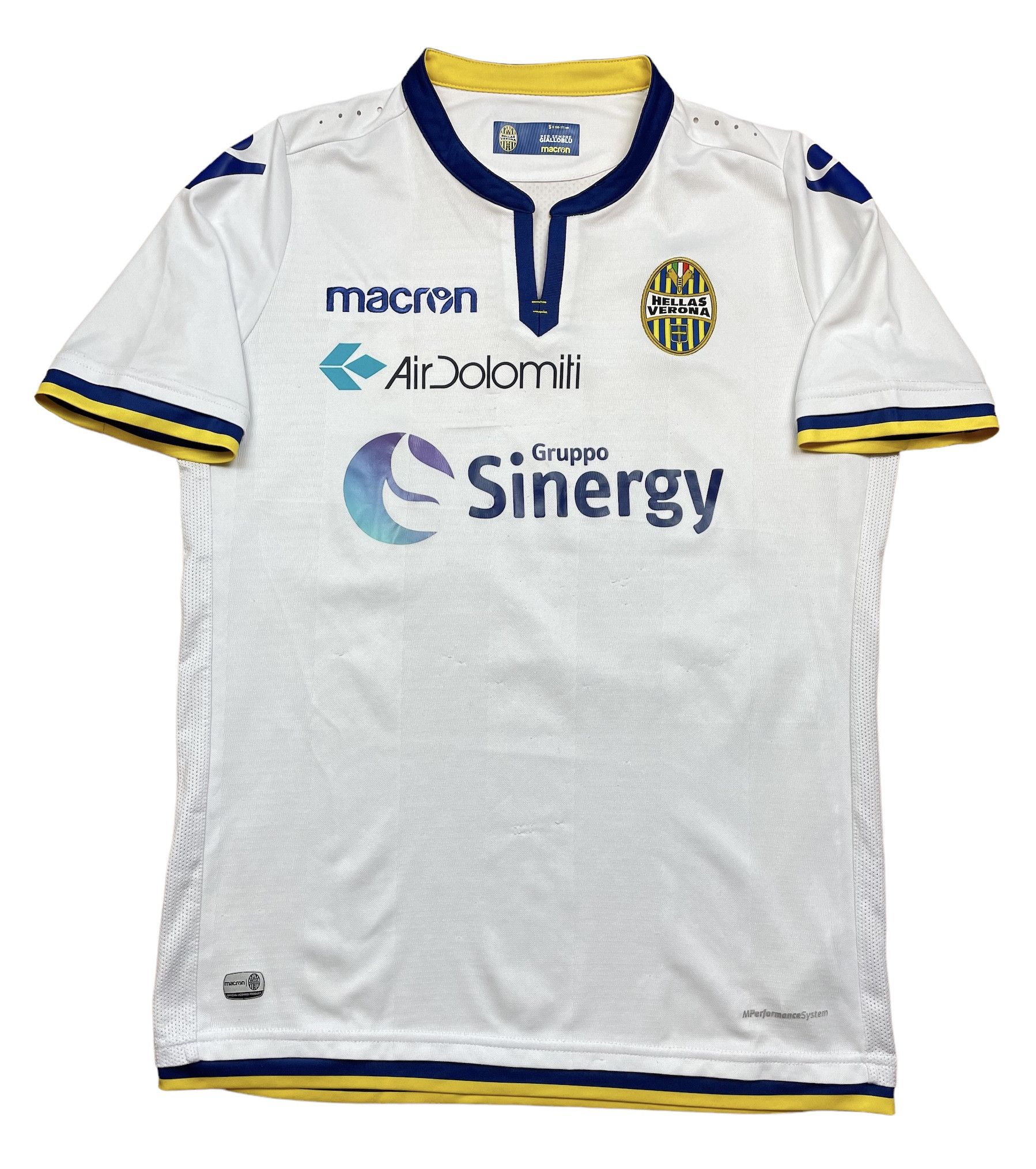Macron Hellas Verona Football shirt Soccer Y2K Sport Hype Tee Size US S / EU 44-46 / 1 - 1 Thumbnail