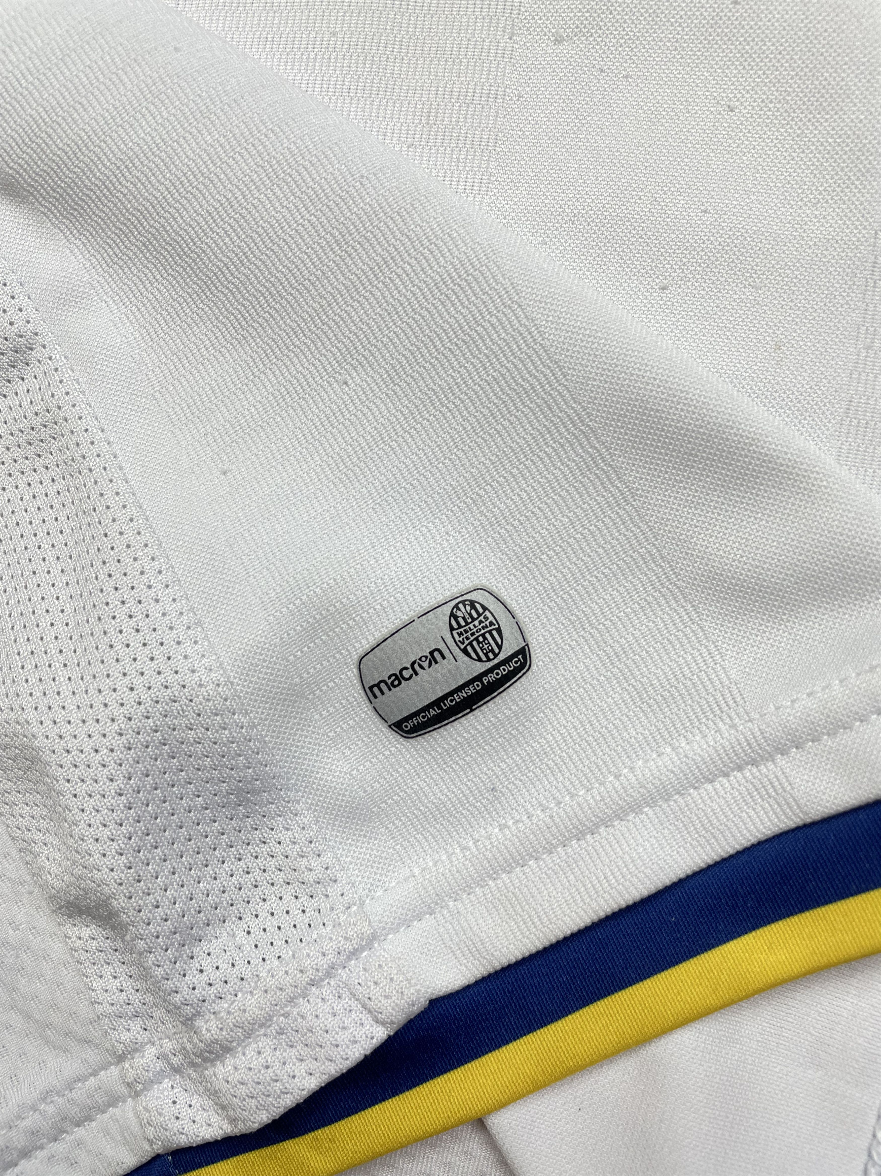 Macron Hellas Verona Football shirt Soccer Y2K Sport Hype Tee Size US S / EU 44-46 / 1 - 7 Thumbnail