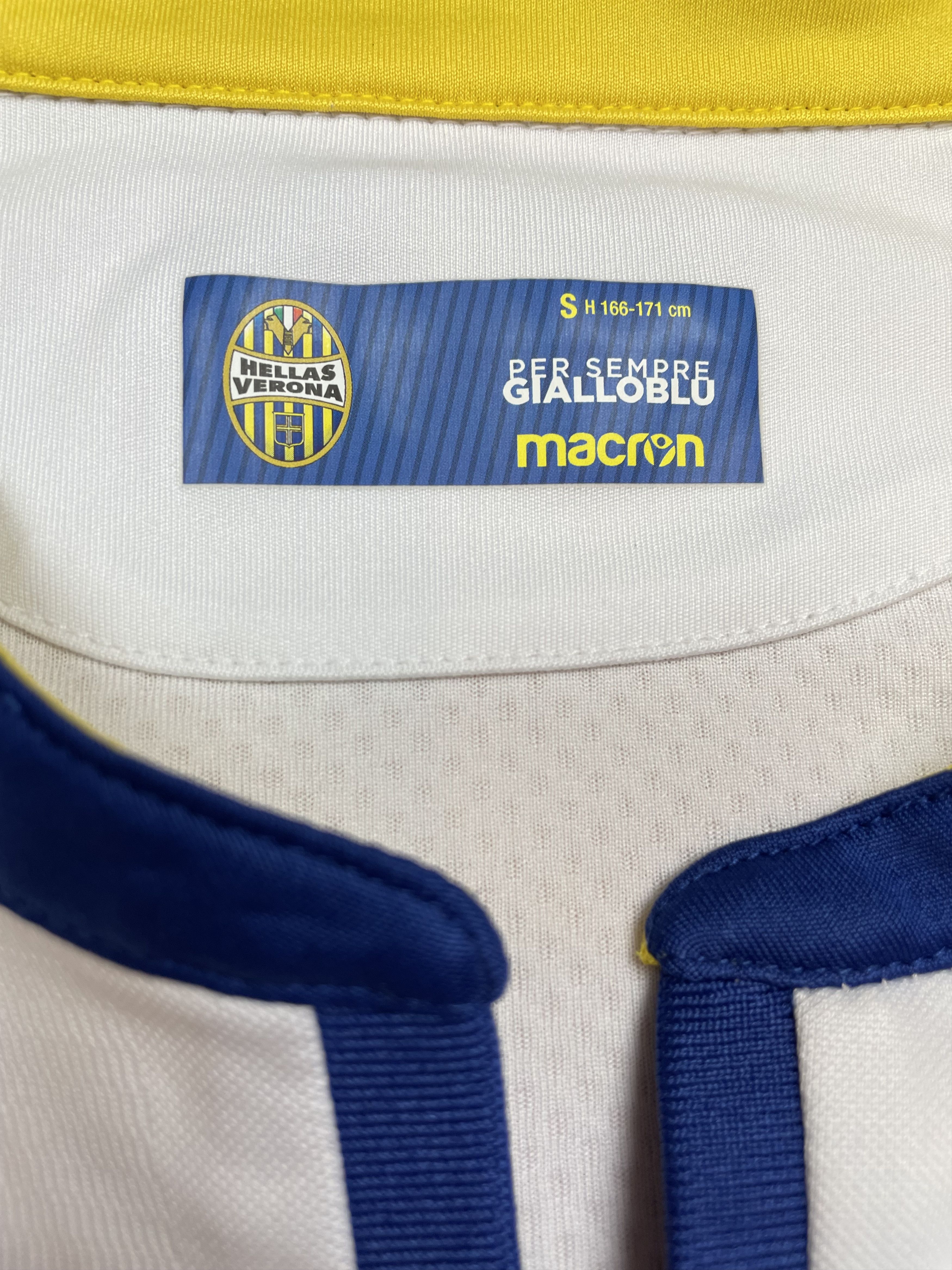 Macron Hellas Verona Football shirt Soccer Y2K Sport Hype Tee Size US S / EU 44-46 / 1 - 9 Thumbnail