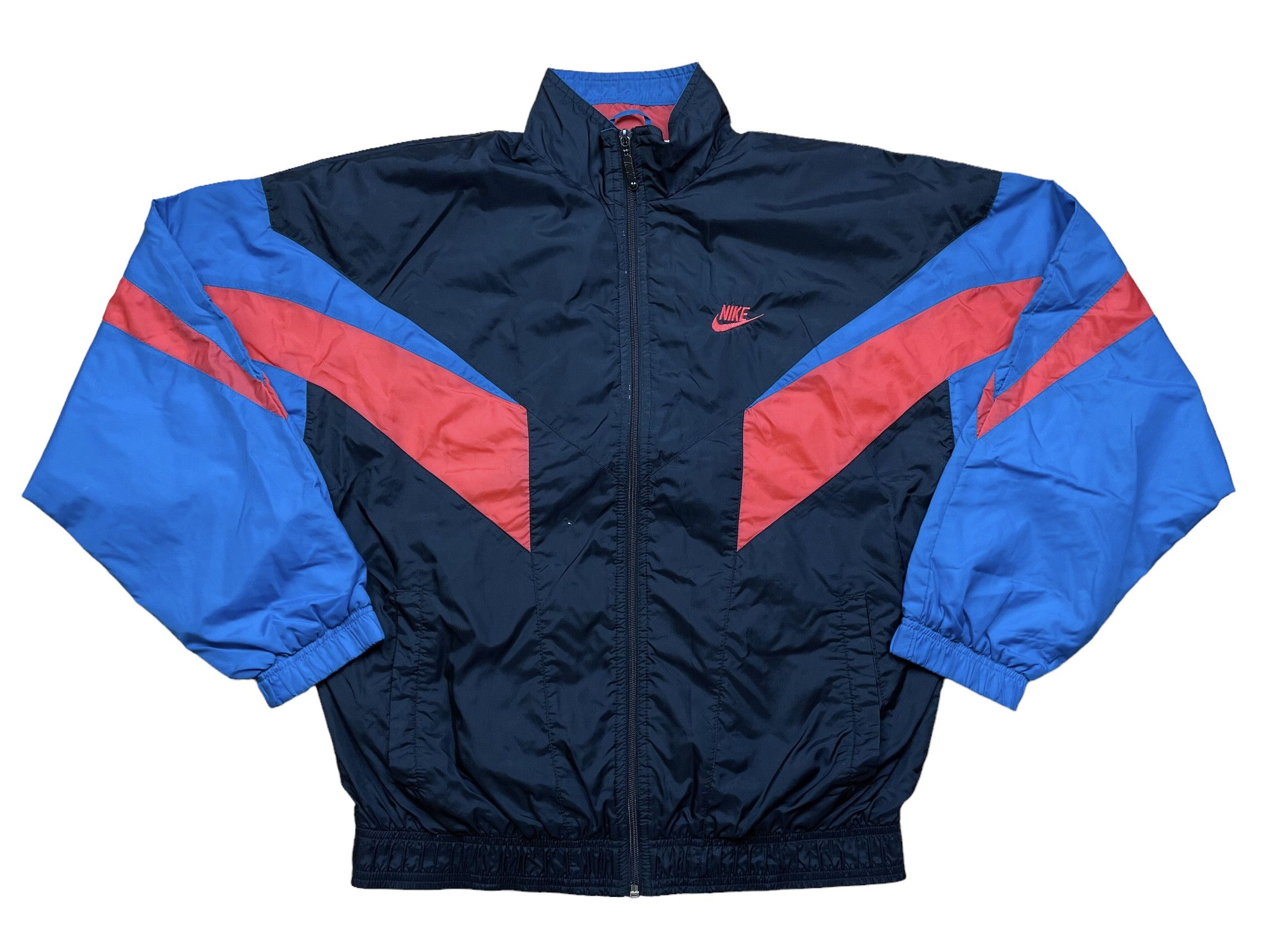 Nike × Vintage Vintage 90's Nike Jacket Swoosh Sweatshirt Rare Y2K Hype Size US S / EU 44-46 / 1 - 1 Thumbnail