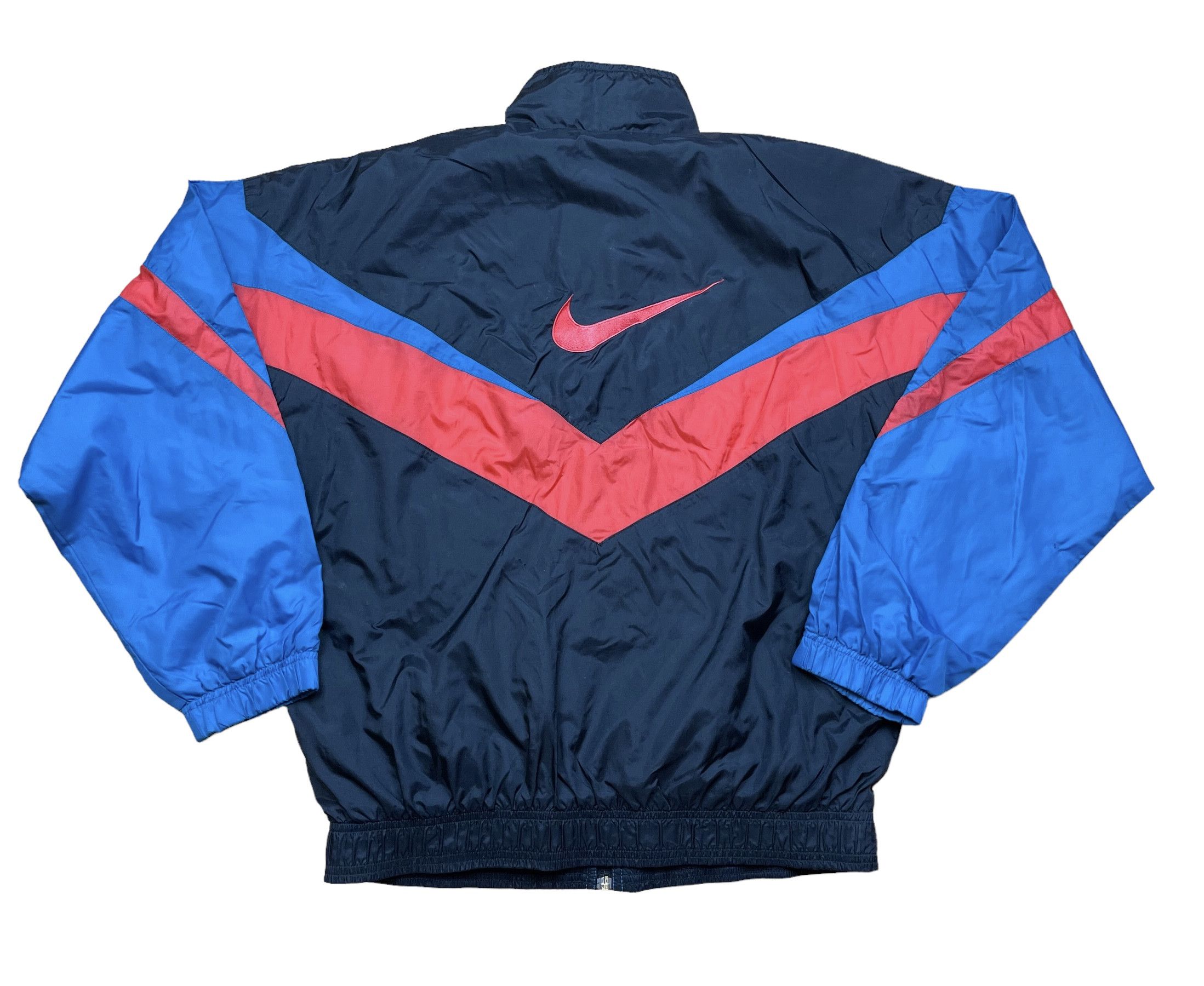 Nike × Vintage Vintage 90's Nike Jacket Swoosh Sweatshirt Rare Y2K Hype Size US S / EU 44-46 / 1 - 2 Thumbnail