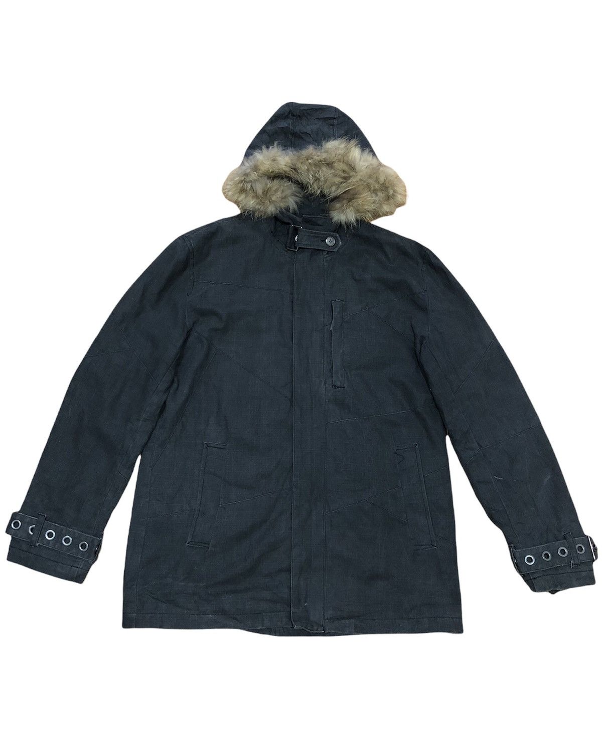 image of Archival Clothing x In The Attic Best Offer In The Attic Jacket Hoodie in Faded Black (Size Large)