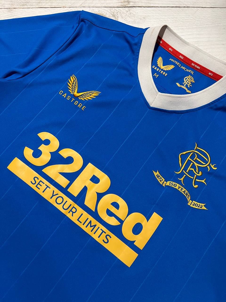 Castore Castore Rangers Glasgow 2021 2022 Home Football Shirt Jersey Size US M / EU 48-50 / 2 - 5 Thumbnail