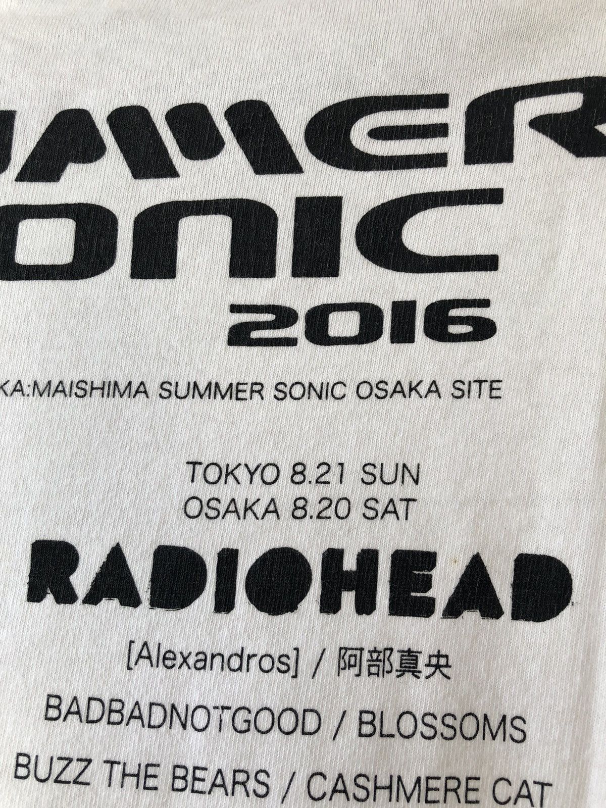 Band Tees × Japanese Brand × Vintage SEND OFFER🤝 Summer Sonic 2016 Tokyo Osaka RADIOHEAD Size US M / EU 48-50 / 2 - 11 Thumbnail