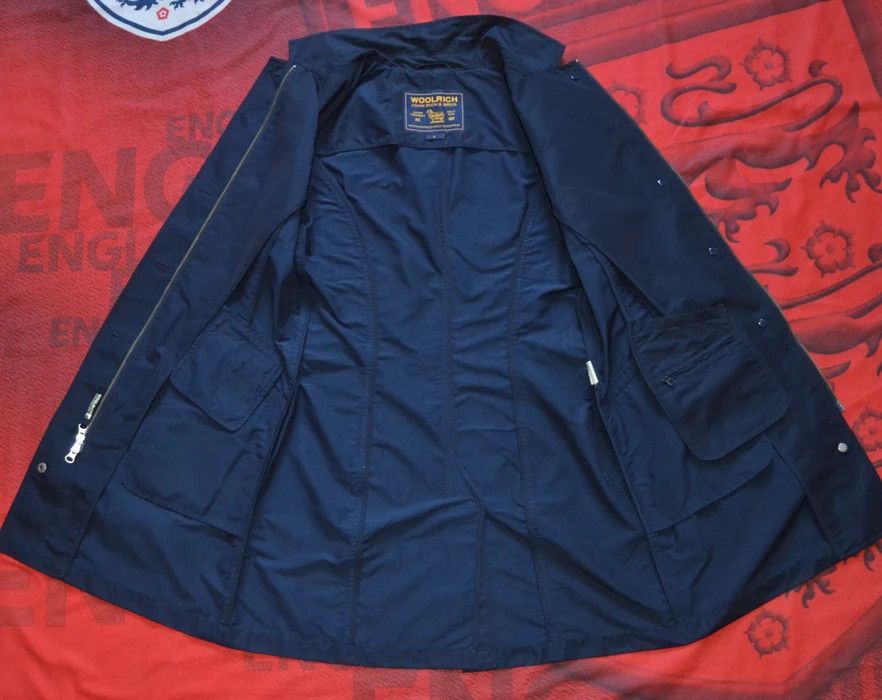 Woolrich Woolen Mills Woolrich Women Trench Coat Size L Navy Polyester Casual Size L / US 10 / IT 46 - 23 Thumbnail