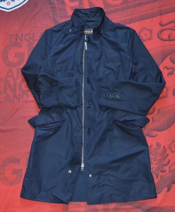 Woolrich Woolen Mills Woolrich Women Trench Coat Size L Navy Polyester Casual Size L / US 10 / IT 46 - 20 Thumbnail