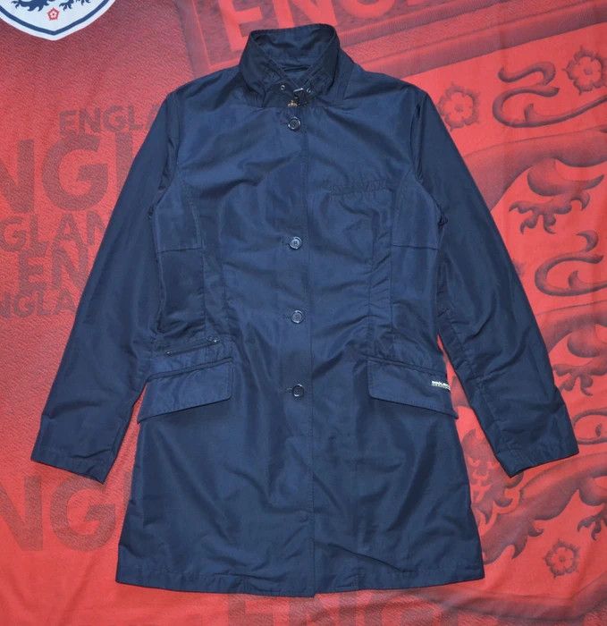 Woolrich Woolen Mills Woolrich Women Trench Coat Size L Navy Polyester Casual Size L / US 10 / IT 46 - 17 Thumbnail