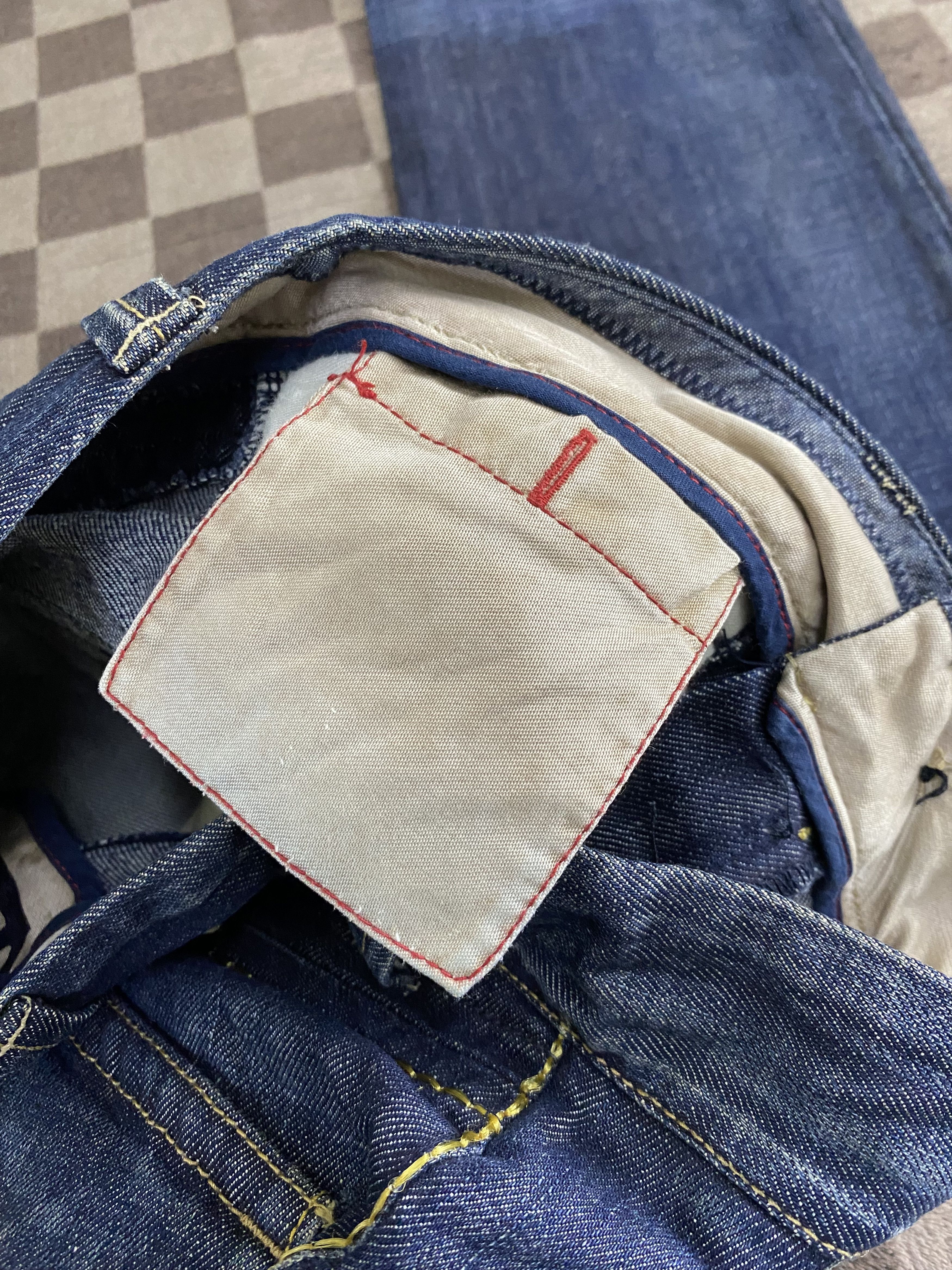 Vintage Italian Designer Re-Hash RH-003 Metal Back Buckle Denim Jean Size US 29 - 12 Thumbnail