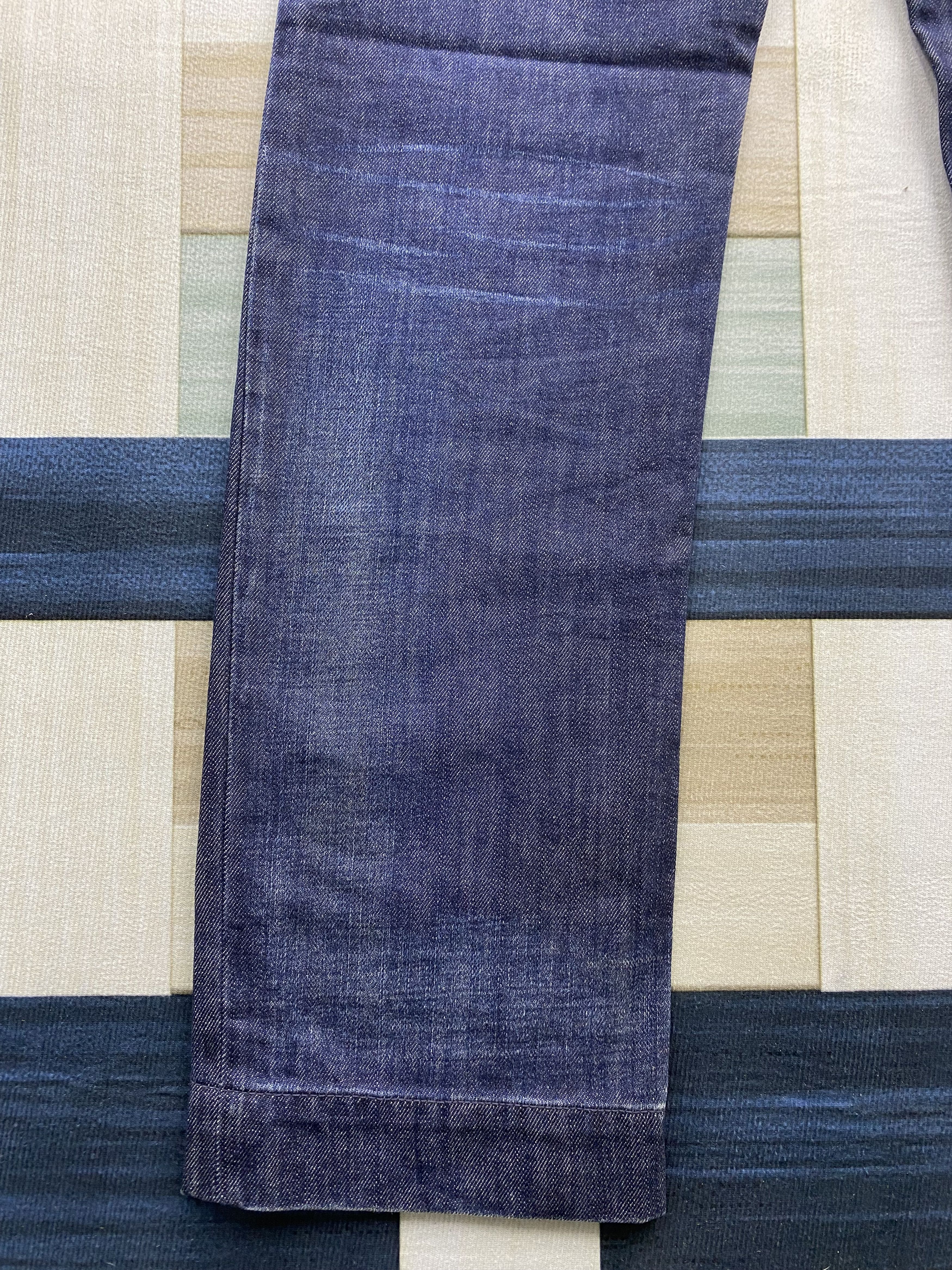 Vintage Italian Designer Re-Hash RH-003 Metal Back Buckle Denim Jean Size US 29 - 7 Thumbnail