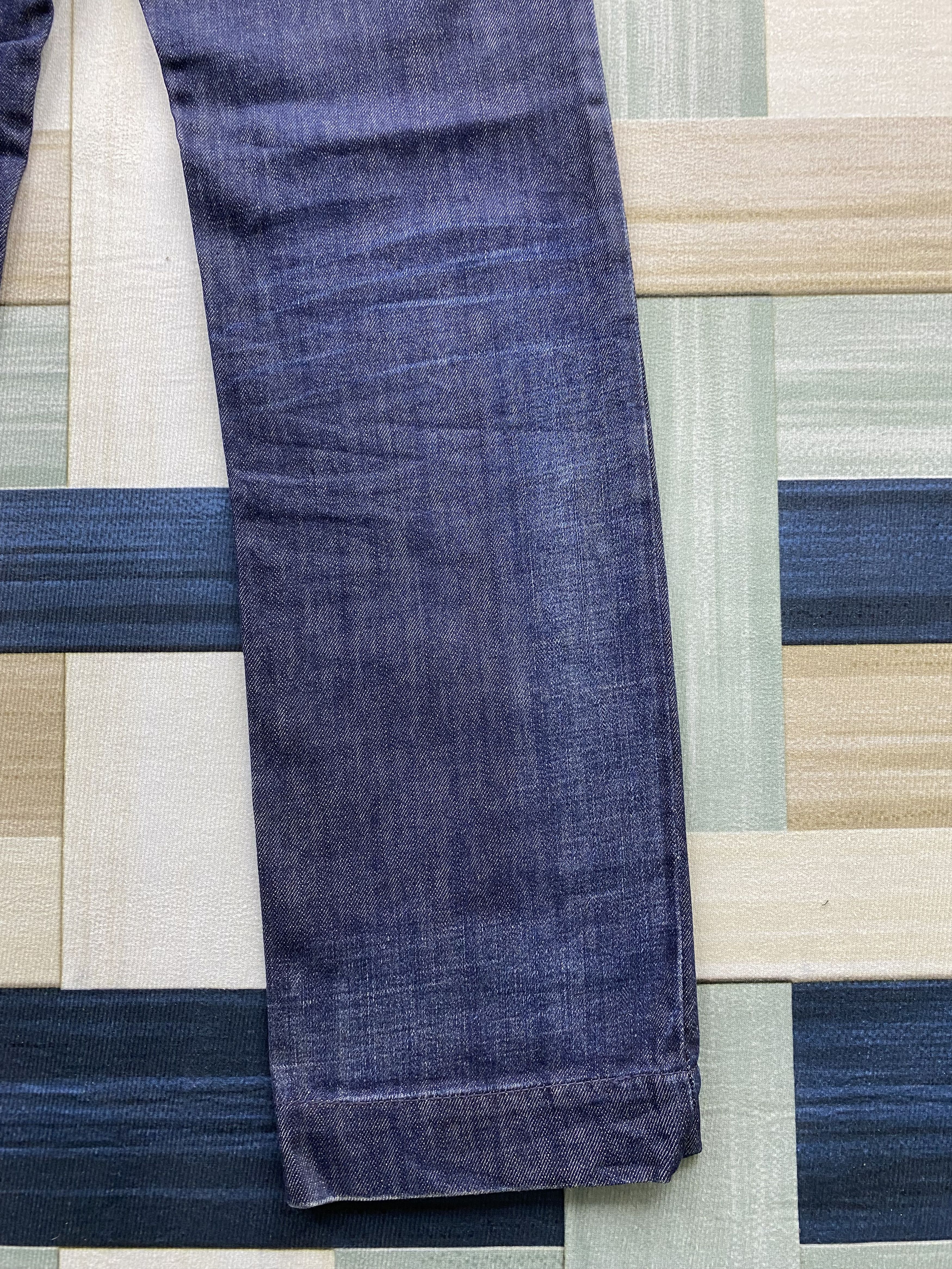 Vintage Italian Designer Re-Hash RH-003 Metal Back Buckle Denim Jean Size US 29 - 8 Thumbnail