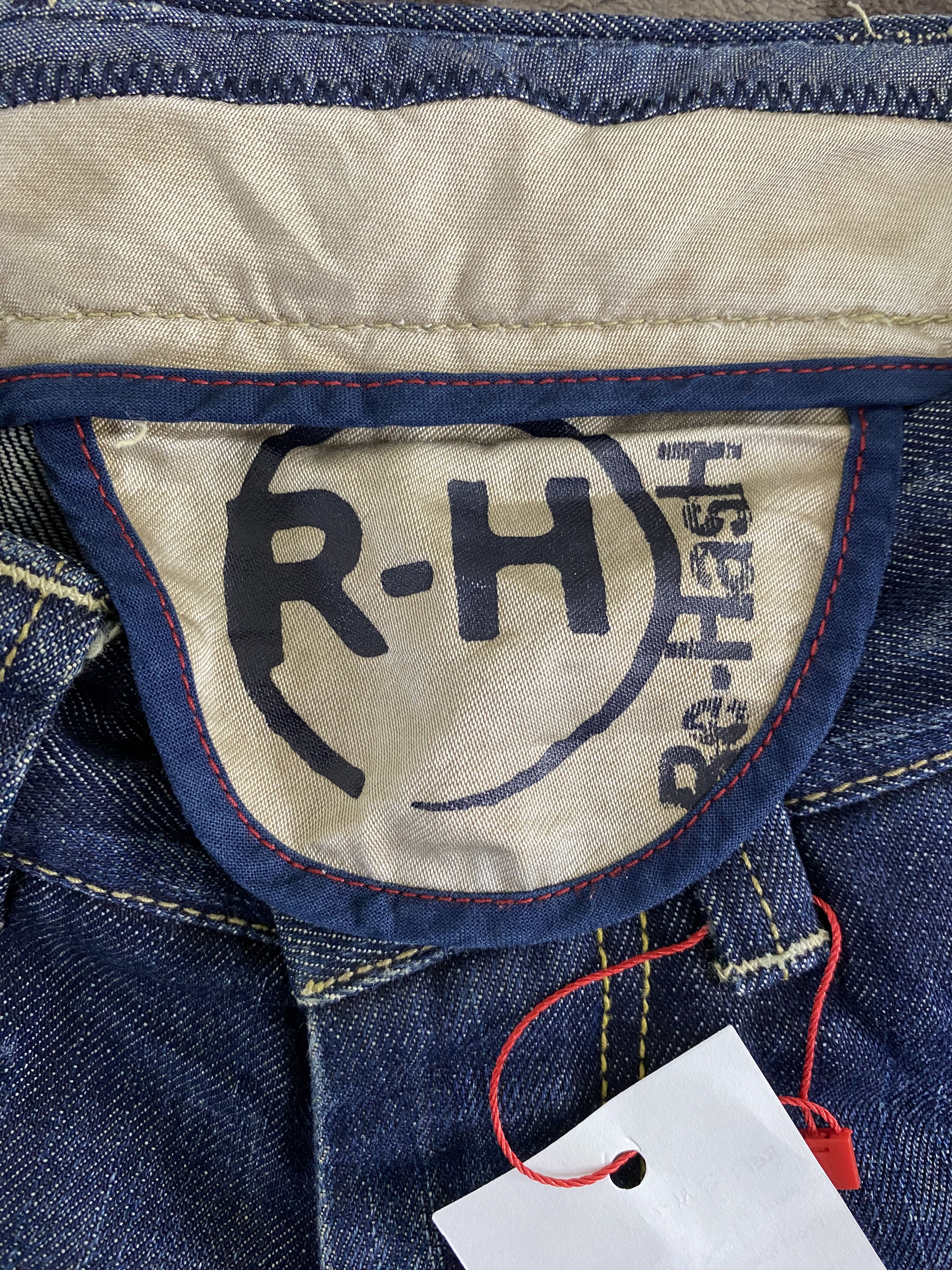 Vintage Italian Designer Re-Hash RH-003 Metal Back Buckle Denim Jean Size US 29 - 11 Thumbnail